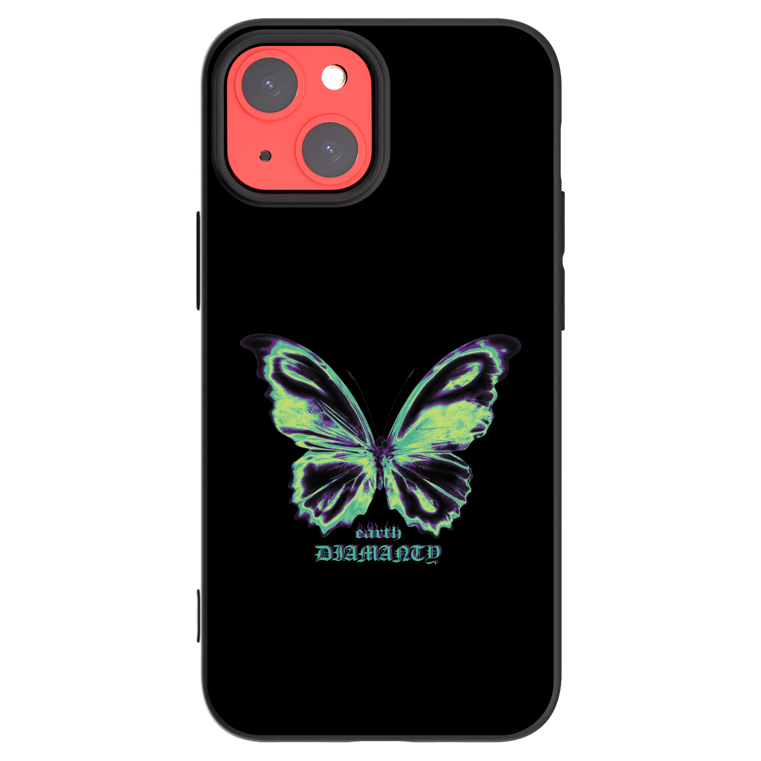 Picasee silikonový černý obal pro Apple iPhone 13 mini - Diamanty Blue