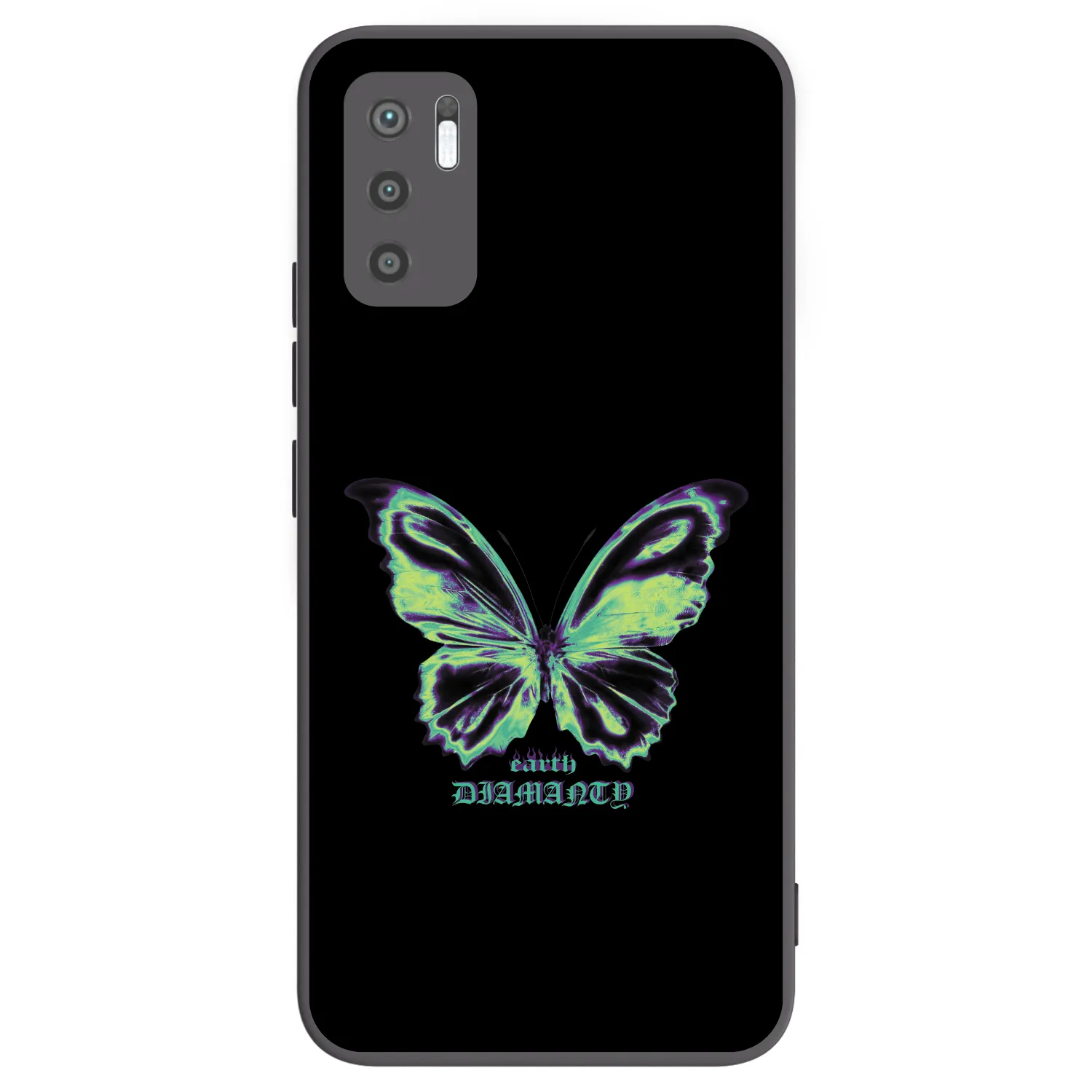 Picasee silikonový černý obal pro Xiaomi Redmi Note 10 5G - Diamanty Blue