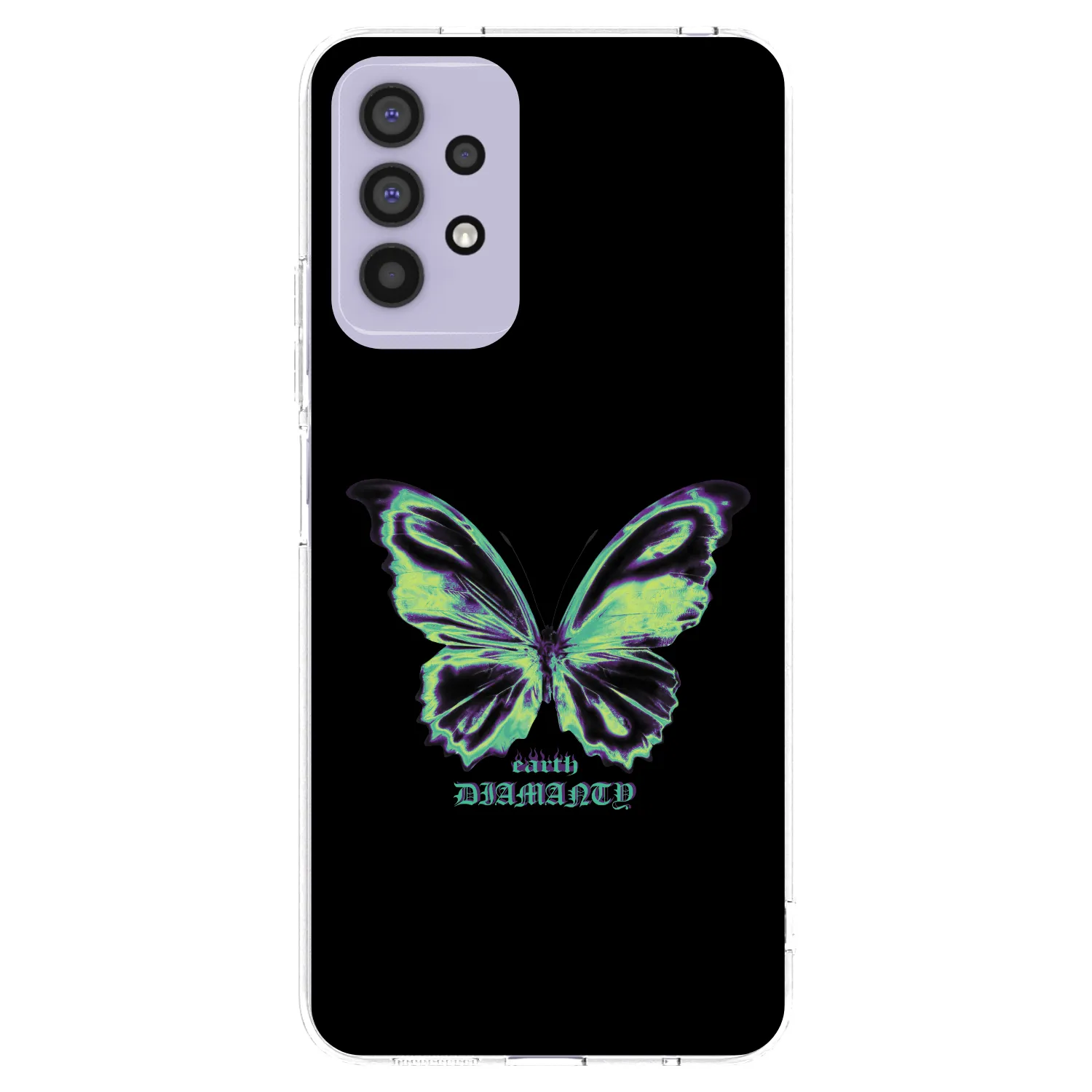 Picasee silikonový průhledný obal pro Samsung Galaxy A32 4G SM-A325F - Diamanty Blue