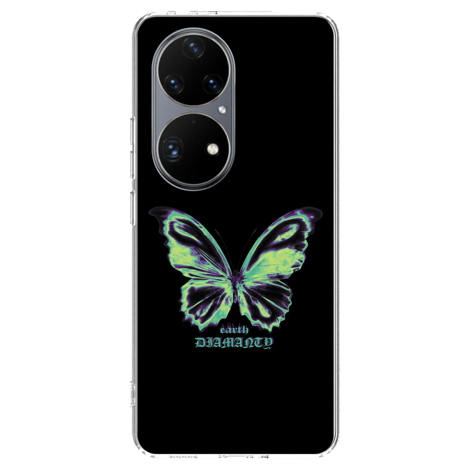 Picasee silikonový průhledný obal pro Huawei P50 - Diamanty Blue