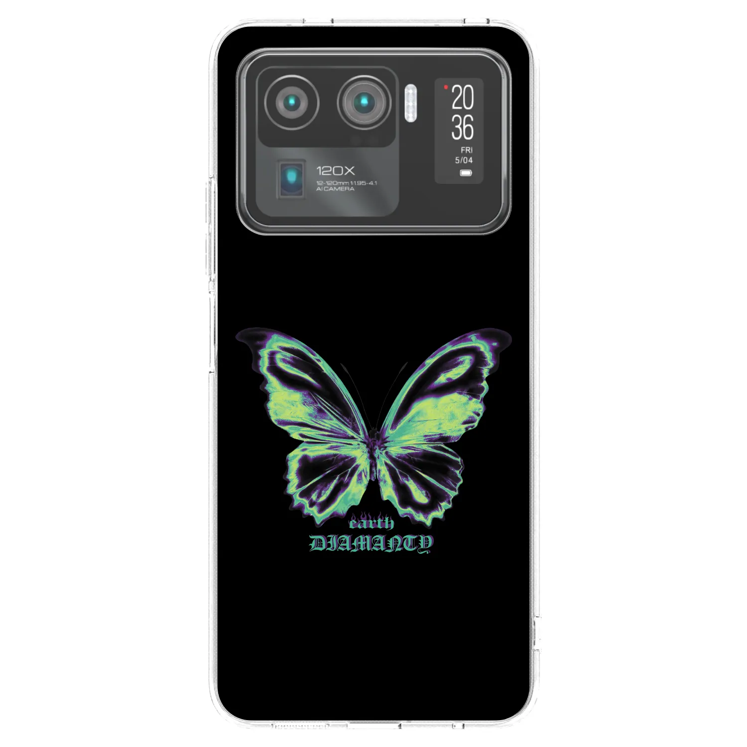 Picasee silikonový průhledný obal pro Xiaomi Mi 11 Ultra - Diamanty Blue