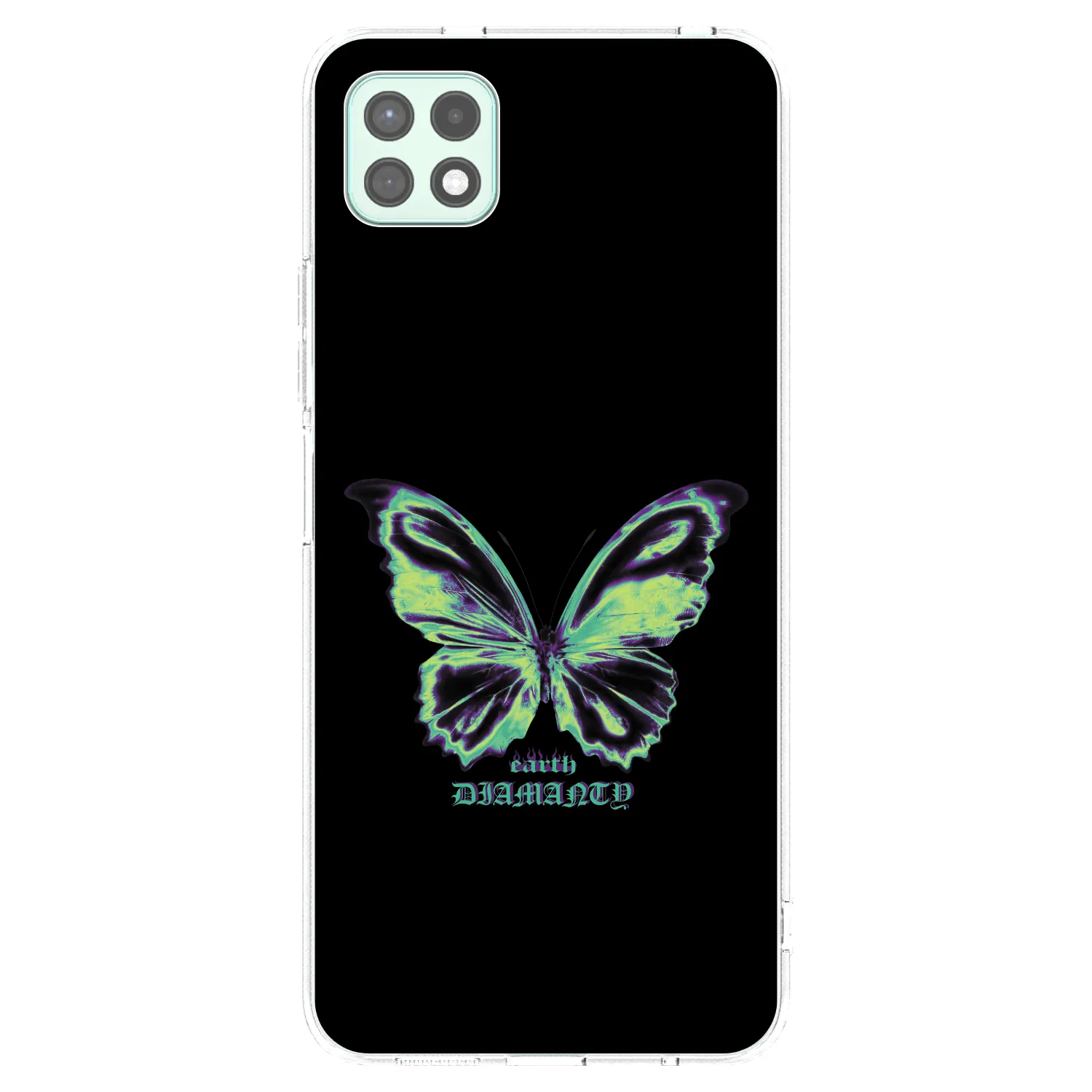 Picasee silikonový průhledný obal pro Samsung Galaxy A22 A226B 5G - Diamanty Blue