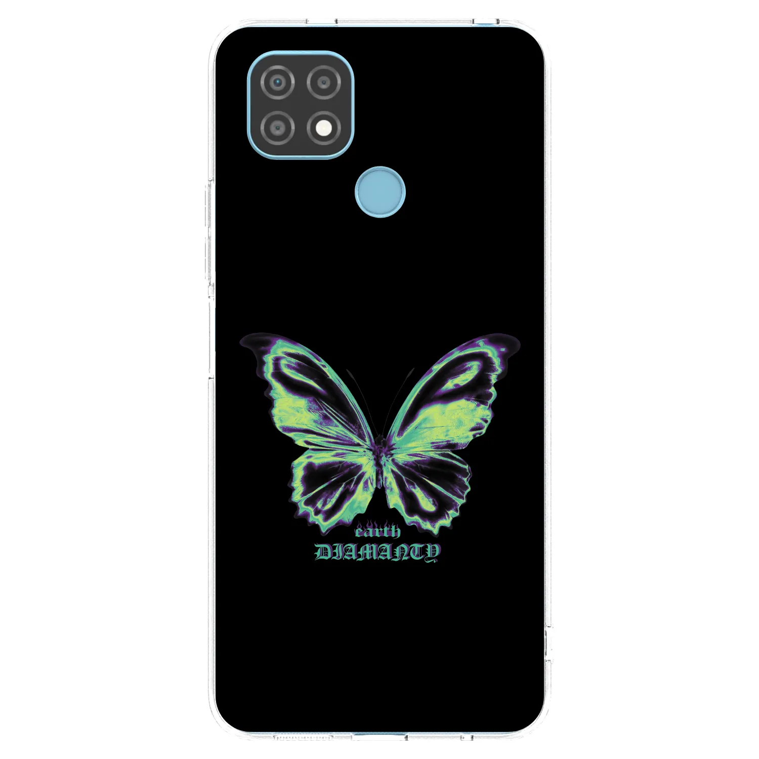 Picasee silikonový průhledný obal pro Realme C21 - Diamanty Blue