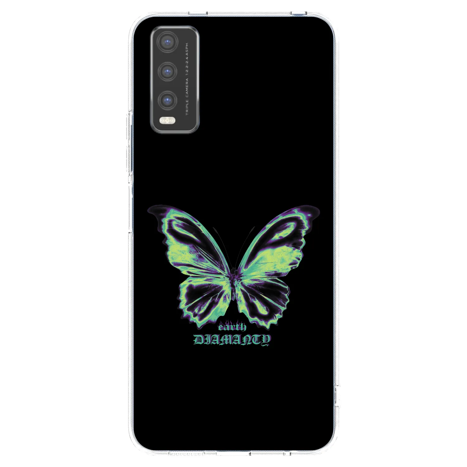 Picasee silikonový průhledný obal pro Vivo Y20s - Diamanty Blue