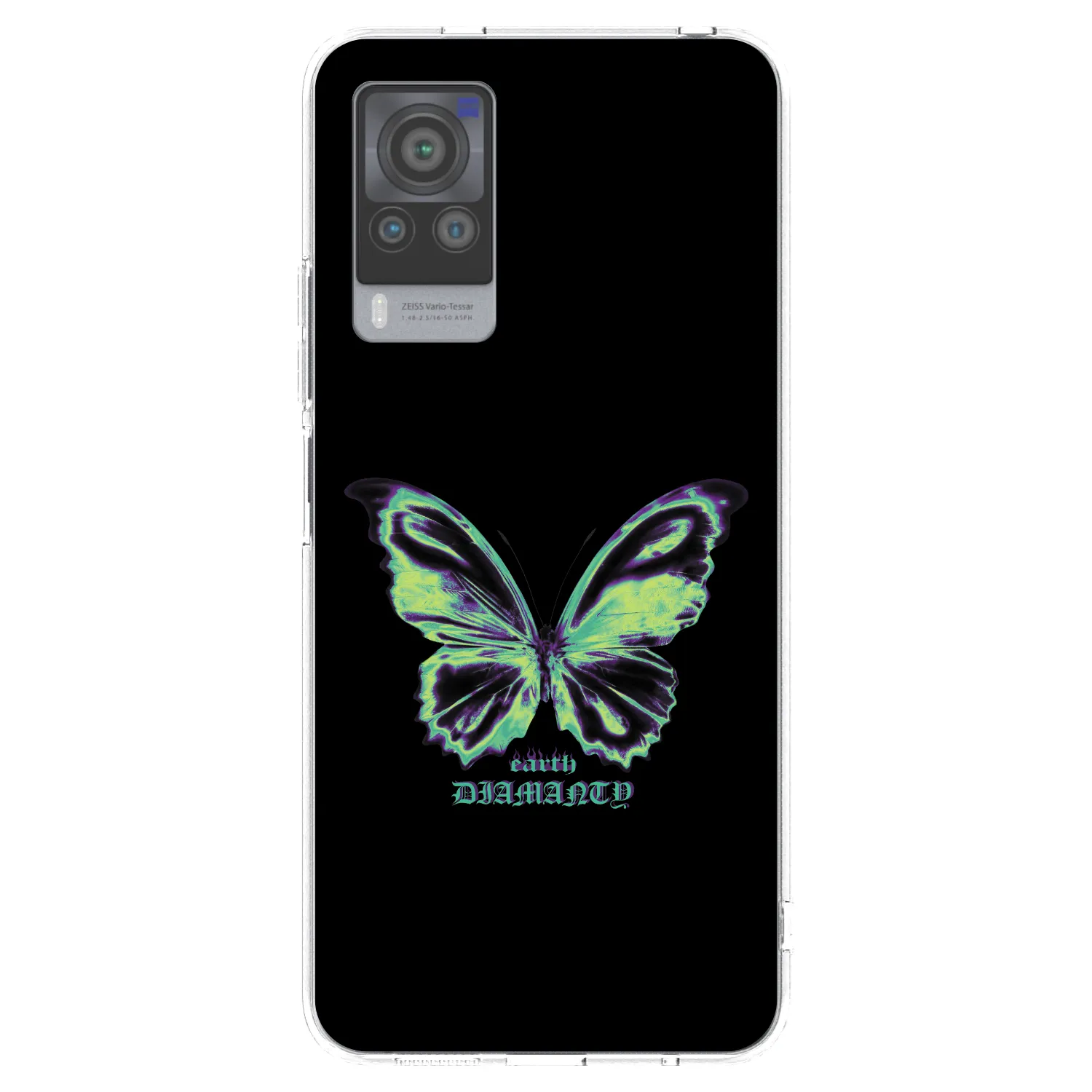 Picasee silikonový průhledný obal pro Vivo X60 Pro 5G - Diamanty Blue