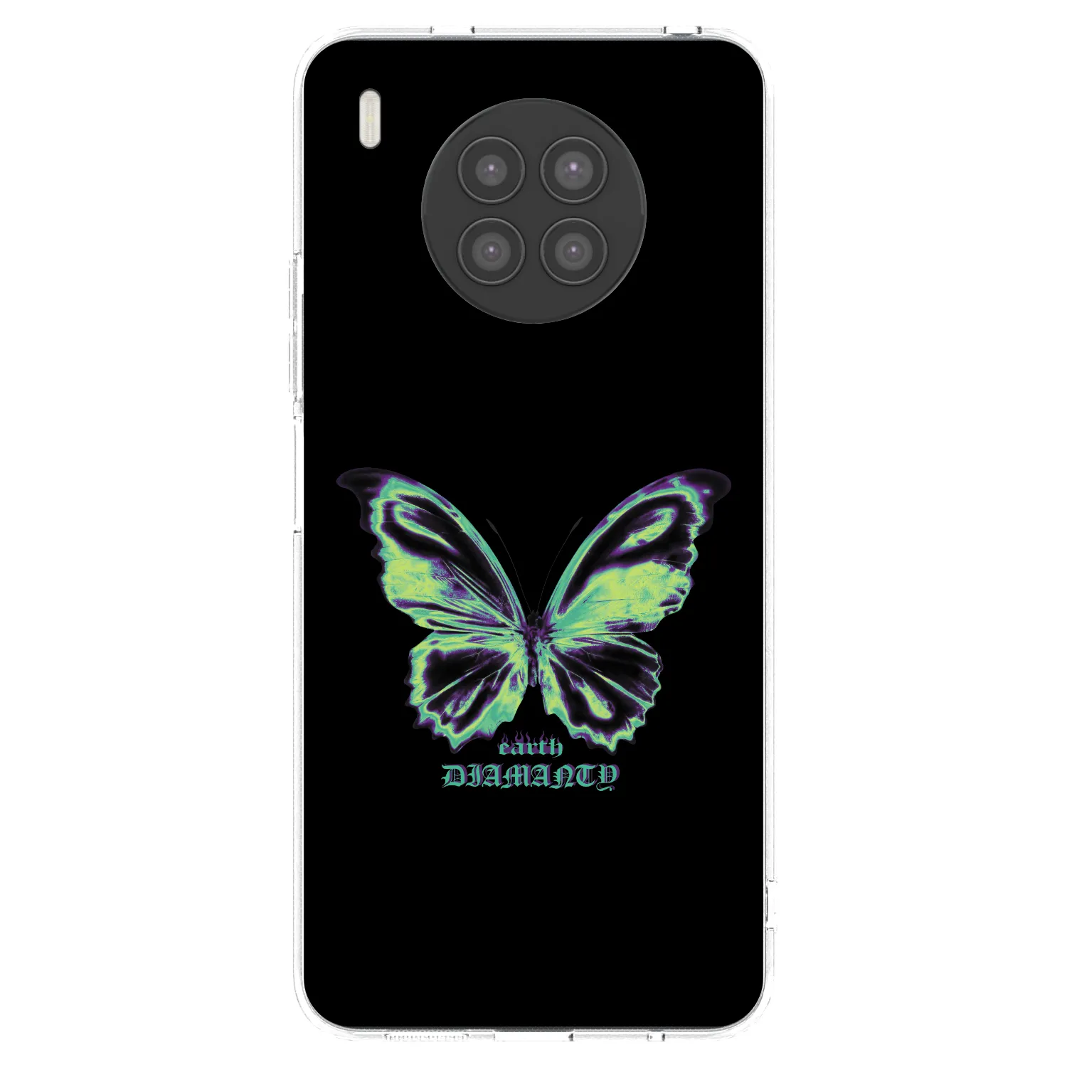 Picasee silikonový průhledný obal pro Huawei Nova 8i - Diamanty Blue