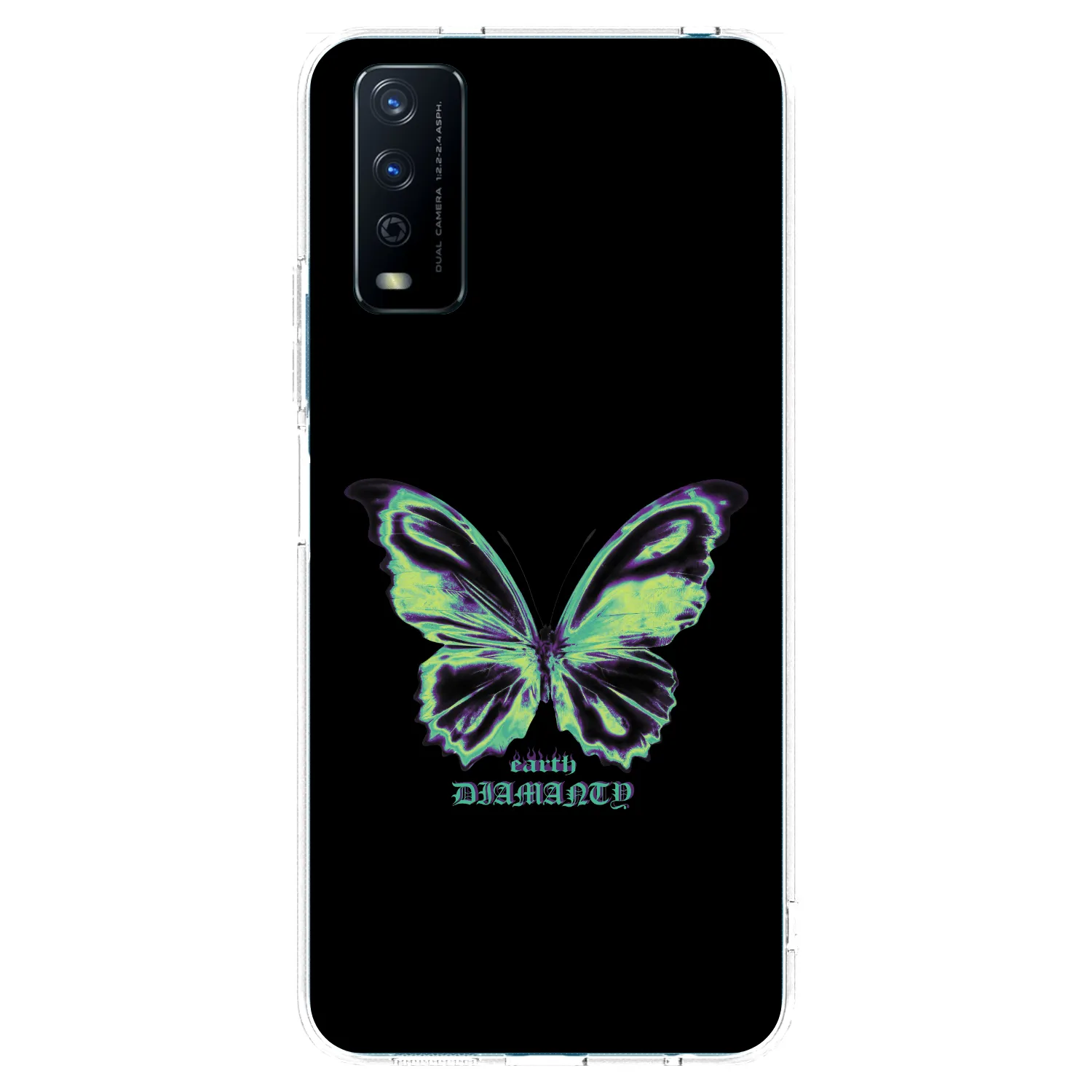 Picasee silikonový průhledný obal pro Vivo Y11s - Diamanty Blue