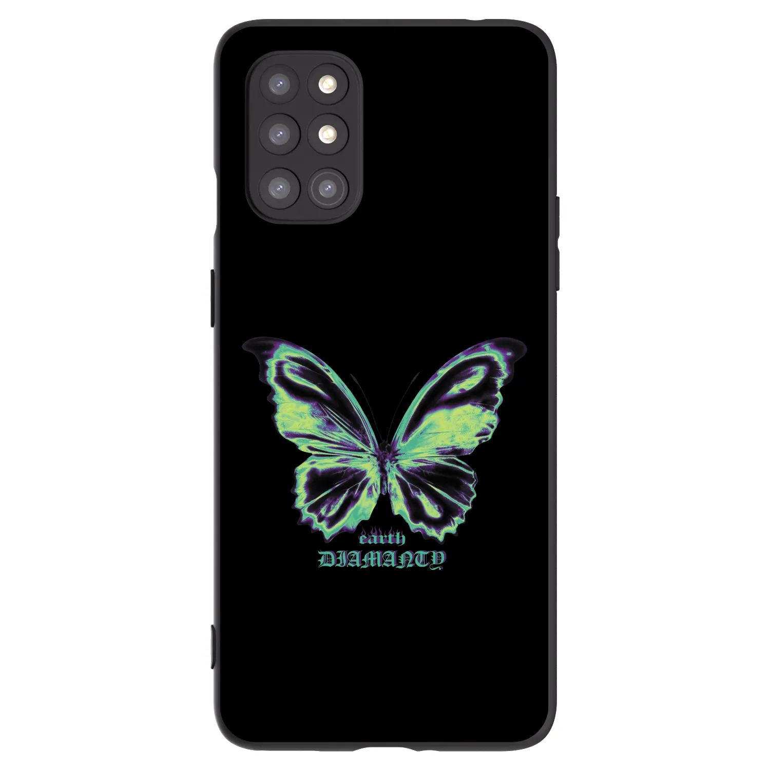 Picasee silikonový černý obal pro OnePlus 8T - Diamanty Blue