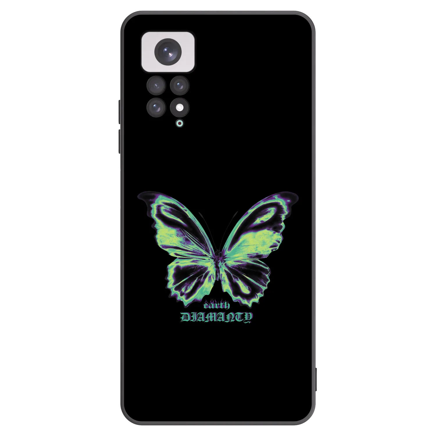 Picasee silikonový černý obal pro Xiaomi Redmi Note 11 - Diamanty Blue