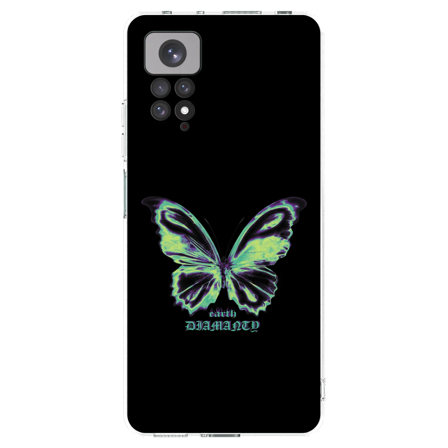 Picasee silikonový průhledný obal pro Xiaomi Redmi Note 11 - Diamanty Blue