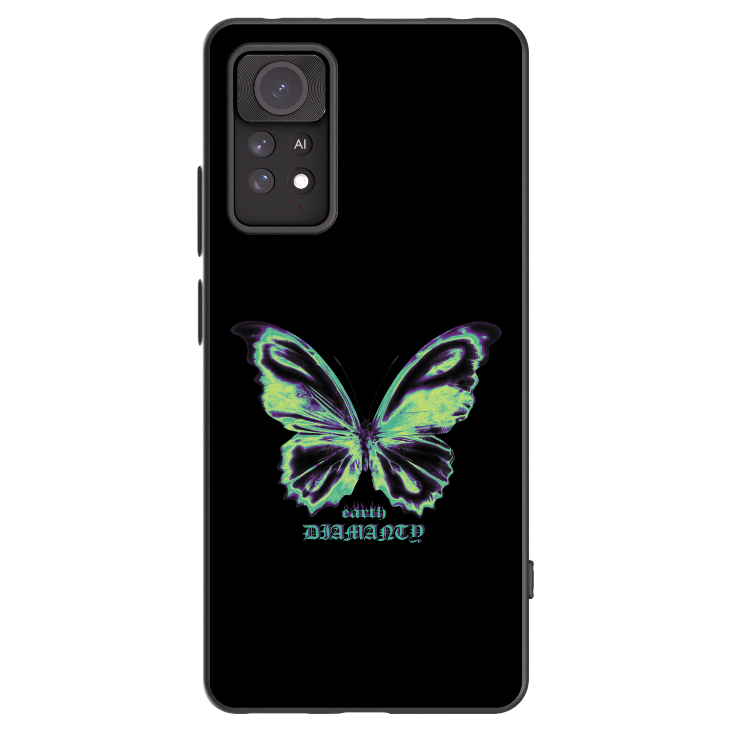 Picasee silikonový černý obal pro Xiaomi Redmi Note 11 Pro 5G - Diamanty Blue