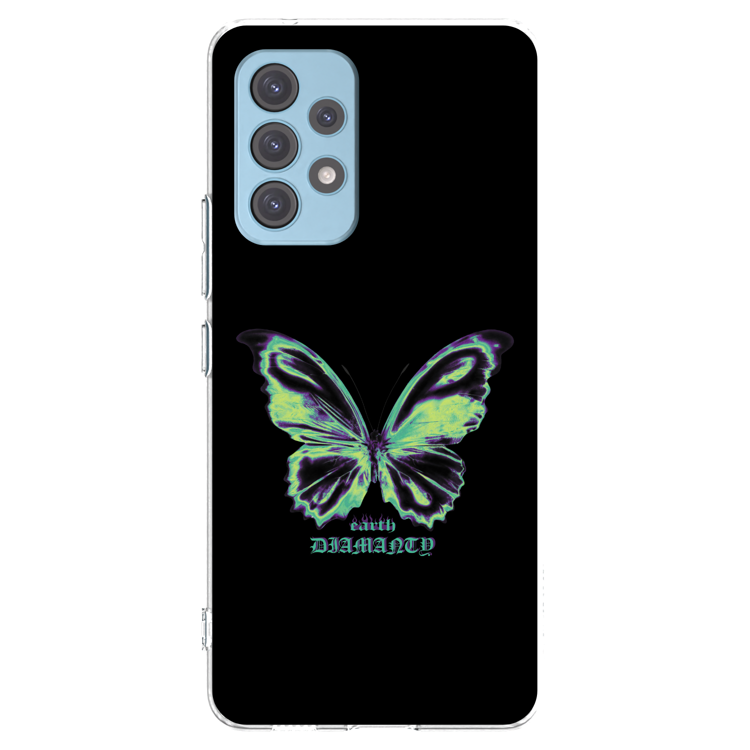 Picasee silikonový průhledný obal pro Samsung Galaxy A53 5G A536 - Diamanty Blue