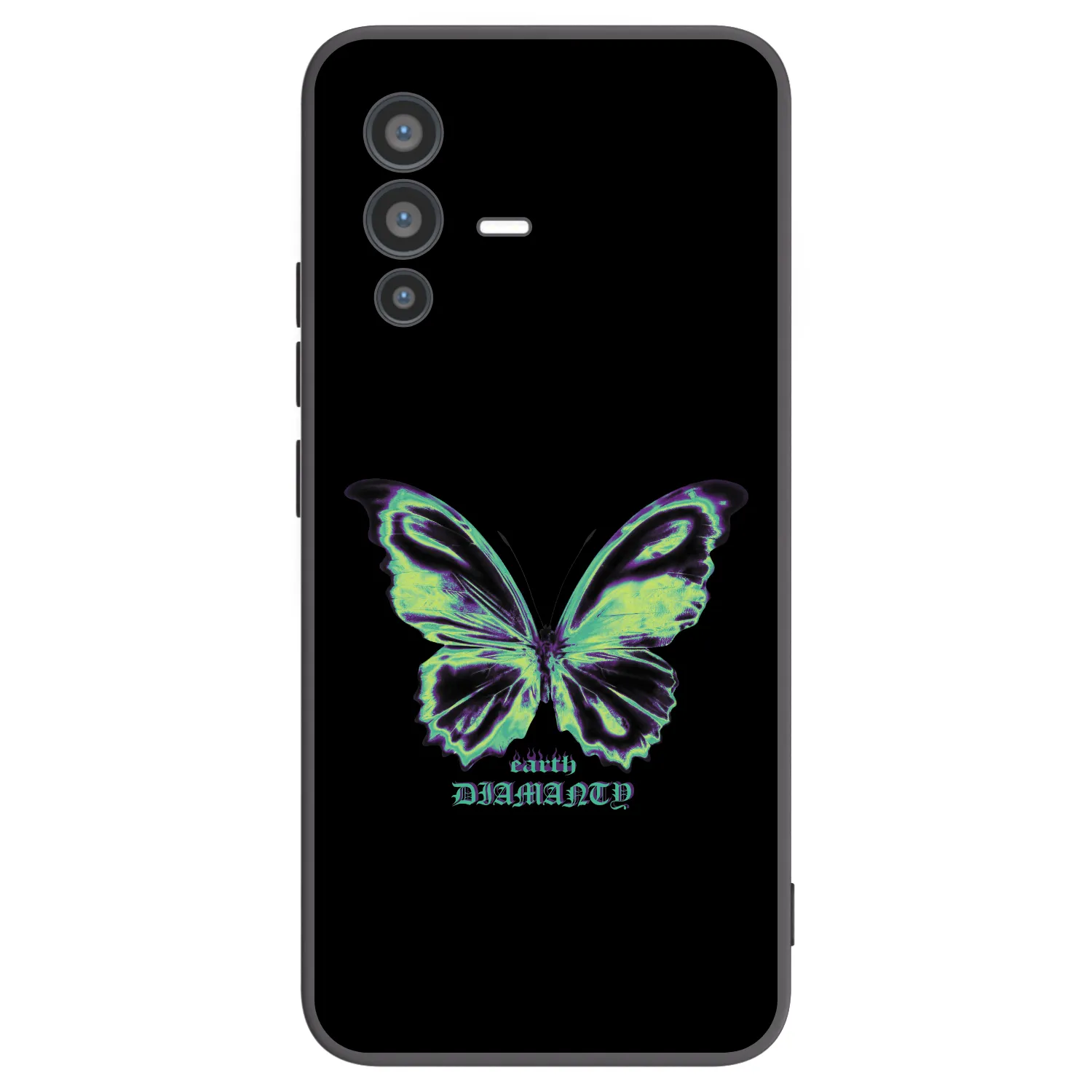 Picasee silikonový černý obal pro Vivo V23 5G - Diamanty Blue
