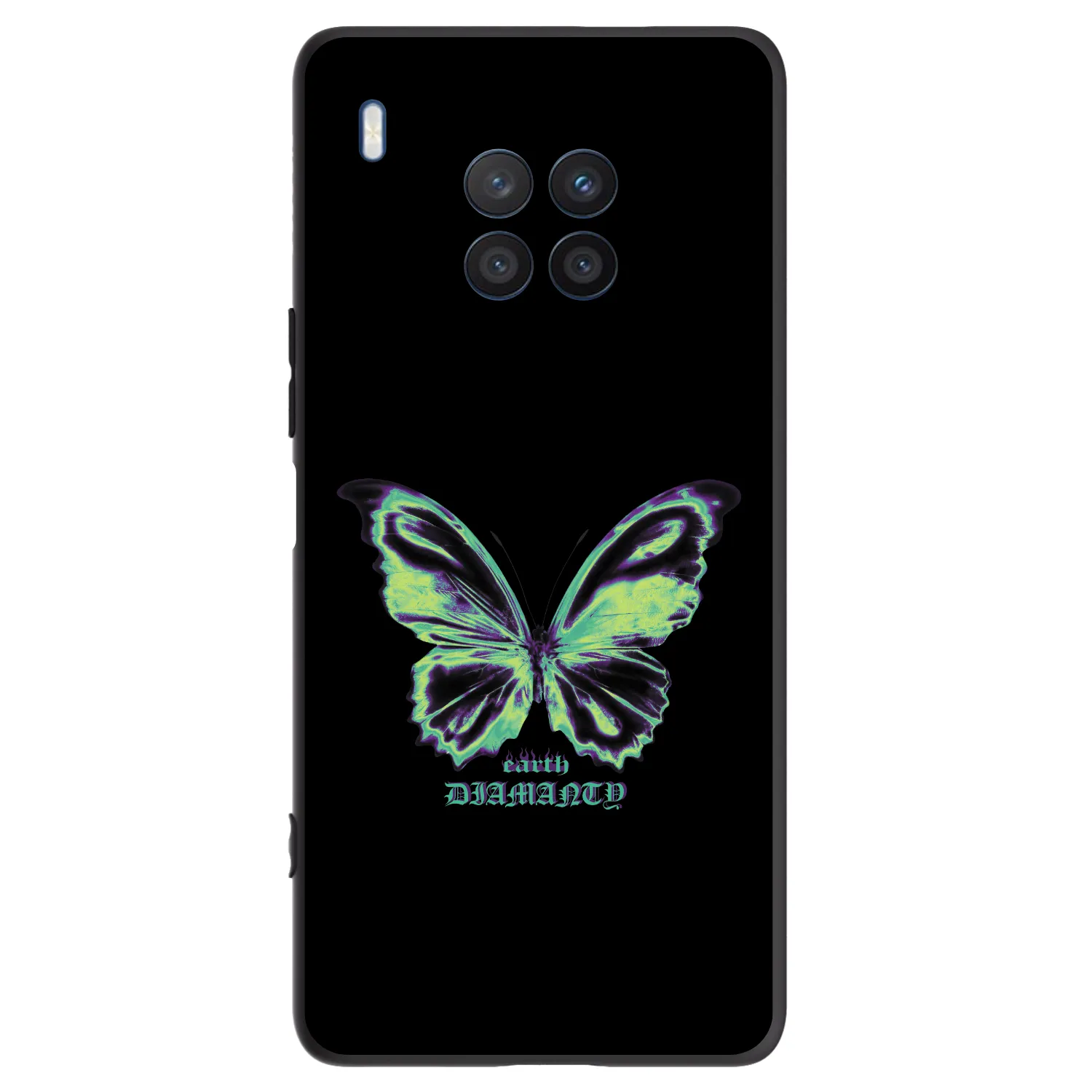Picasee silikonový černý obal pro Honor 50 Lite - Diamanty Blue