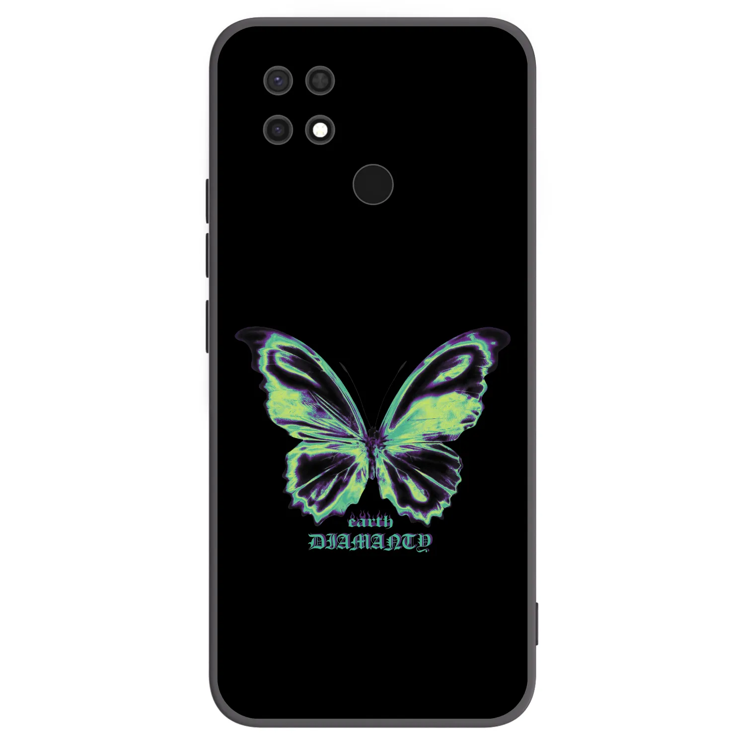 Picasee silikonový černý obal pro Xiaomi Redmi 10C - Diamanty Blue