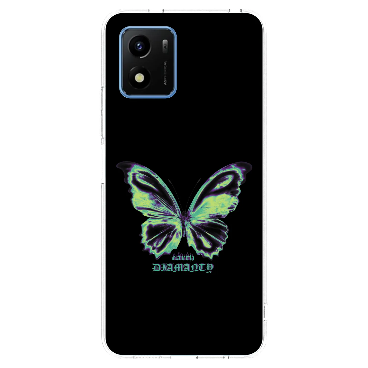 Picasee silikonový průhledný obal pro Vivo Y01 - Diamanty Blue