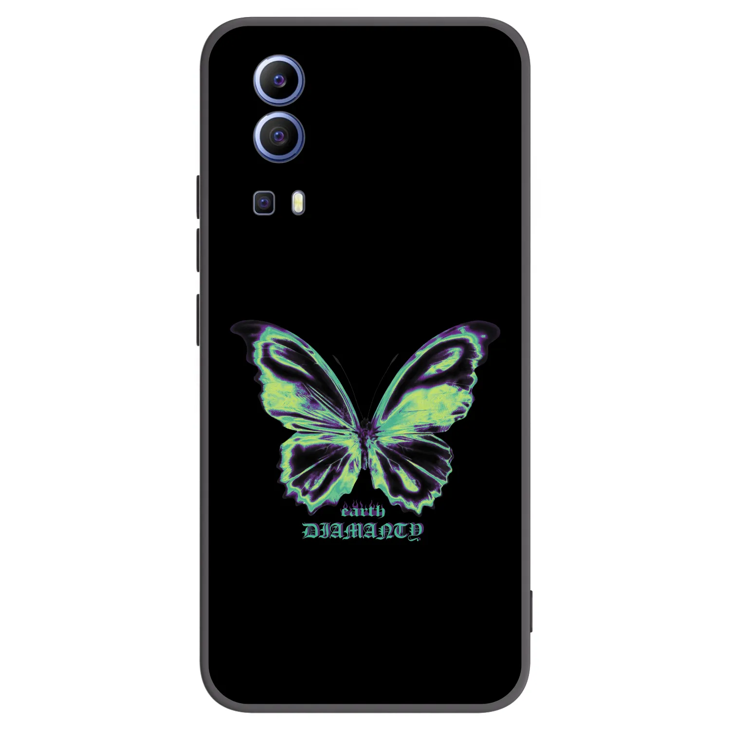 Picasee silikonový černý obal pro Vivo Y52 5G - Diamanty Blue