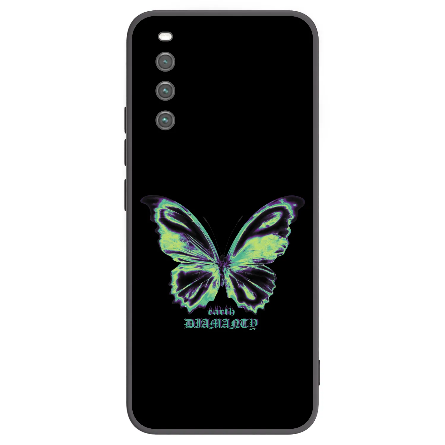 Picasee silikonový černý obal pro Sony Xperia 10 IV 5G - Diamanty Blue