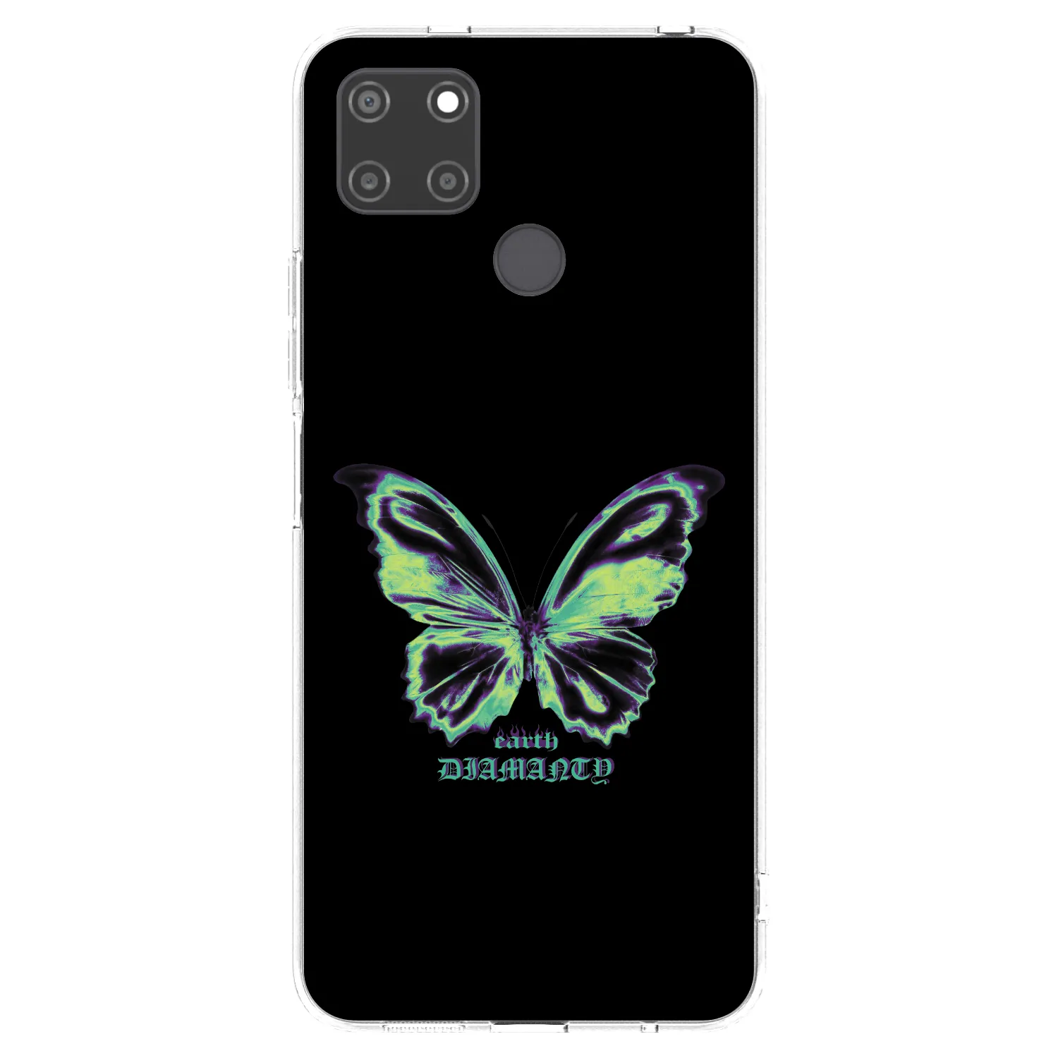 Picasee silikonový průhledný obal pro Realme C21Y - Diamanty Blue