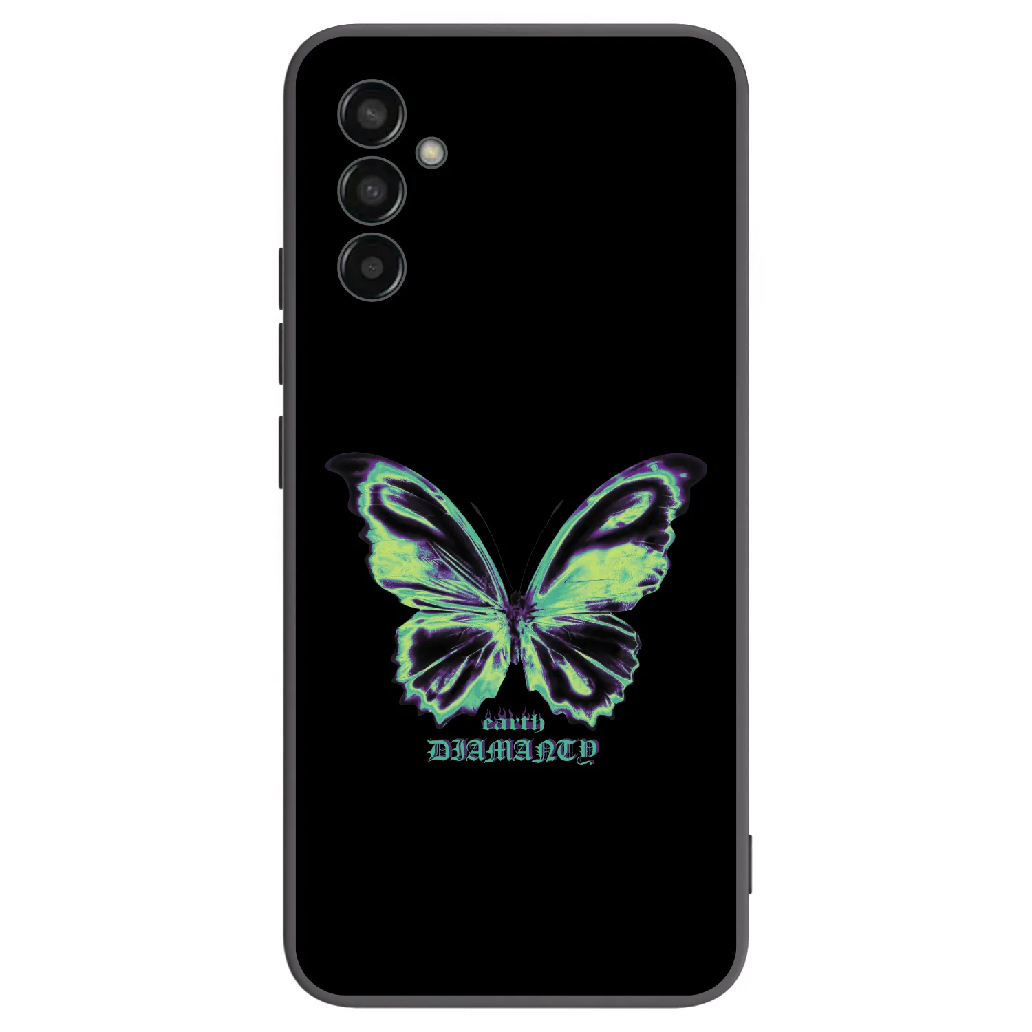 Picasee silikonový černý obal pro Samsung Galaxy M13 M135F - Diamanty Blue