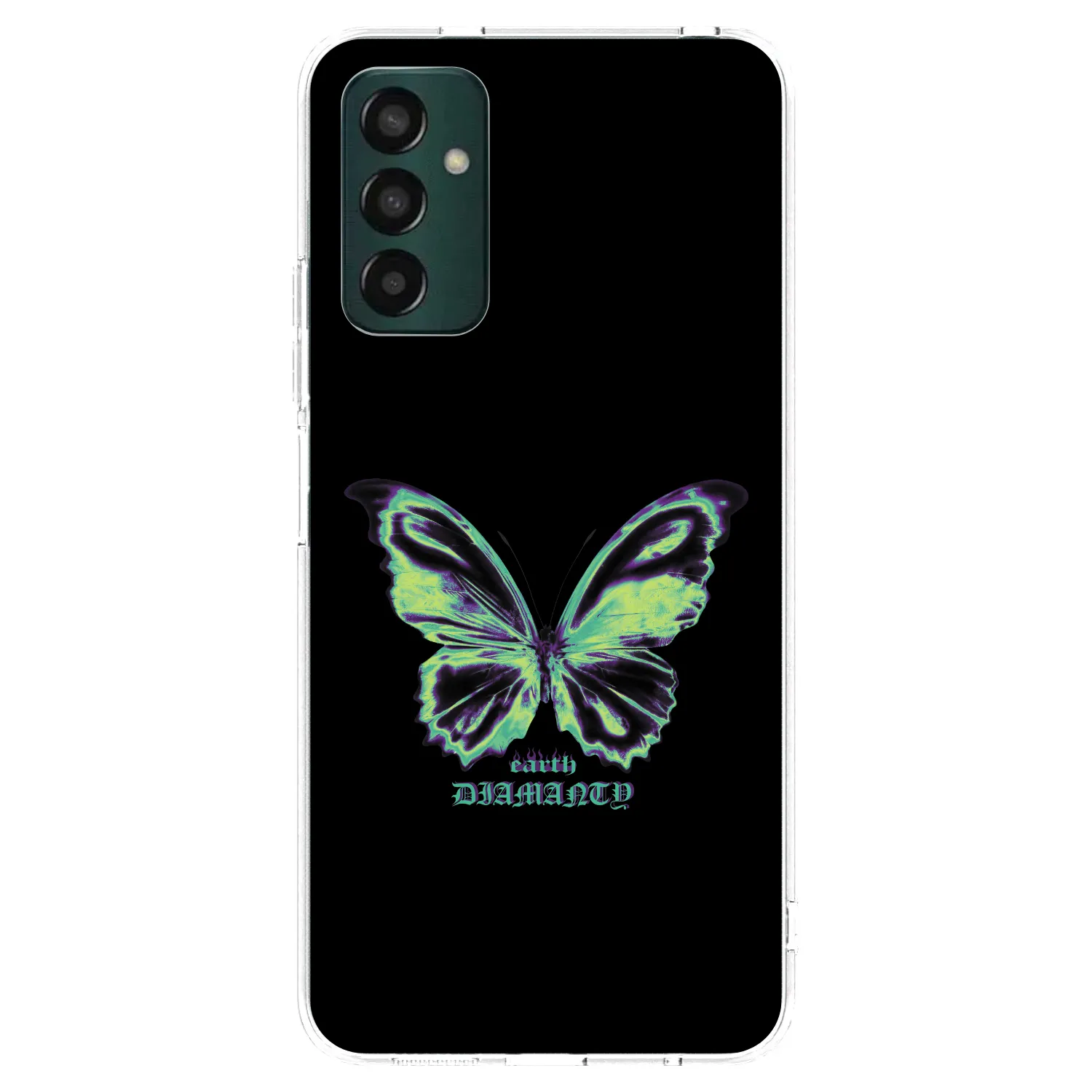 Picasee silikonový průhledný obal pro Samsung Galaxy M13 M135F - Diamanty Blue