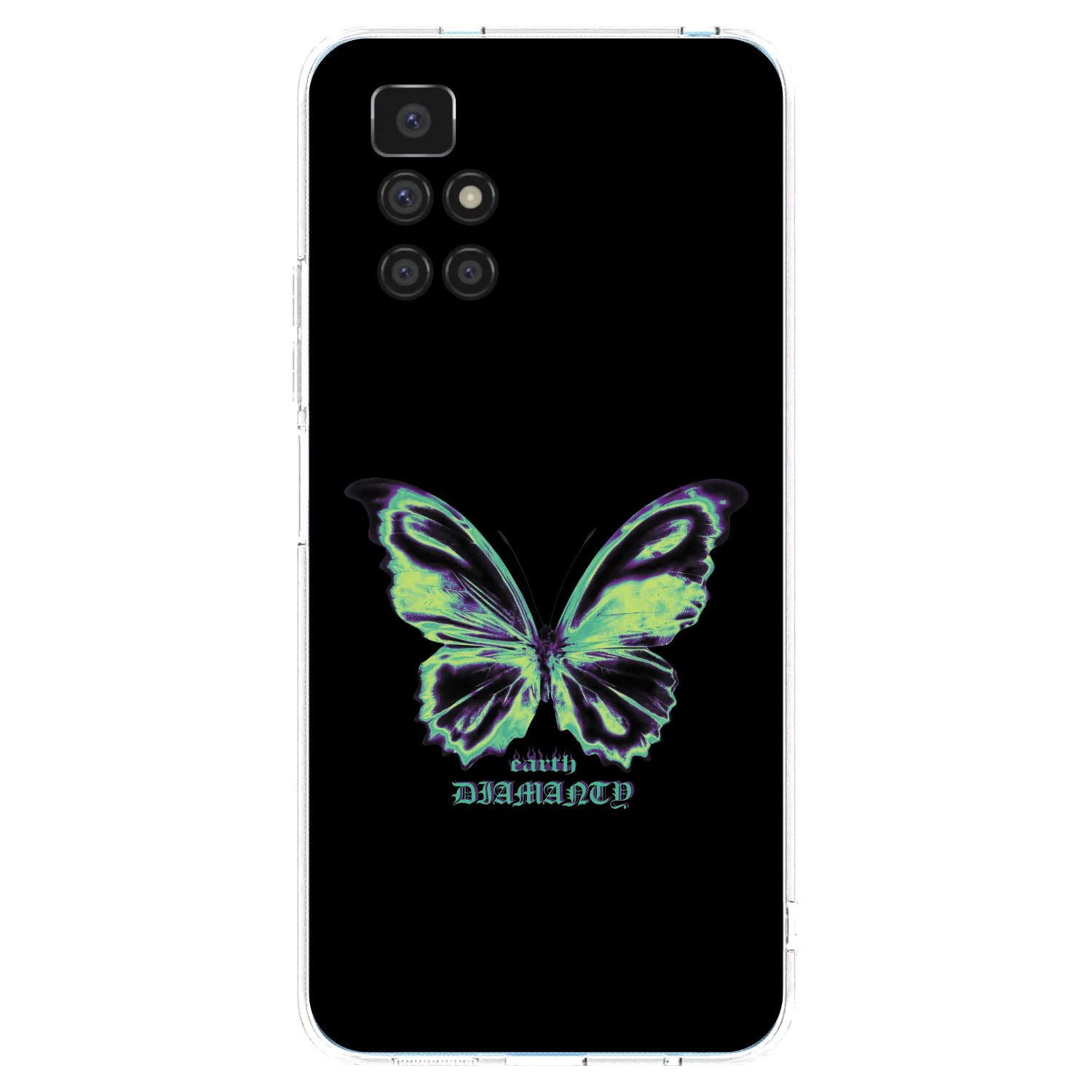 Picasee silikonový průhledný obal pro Xiaomi Redmi 10 (2022) - Diamanty Blue