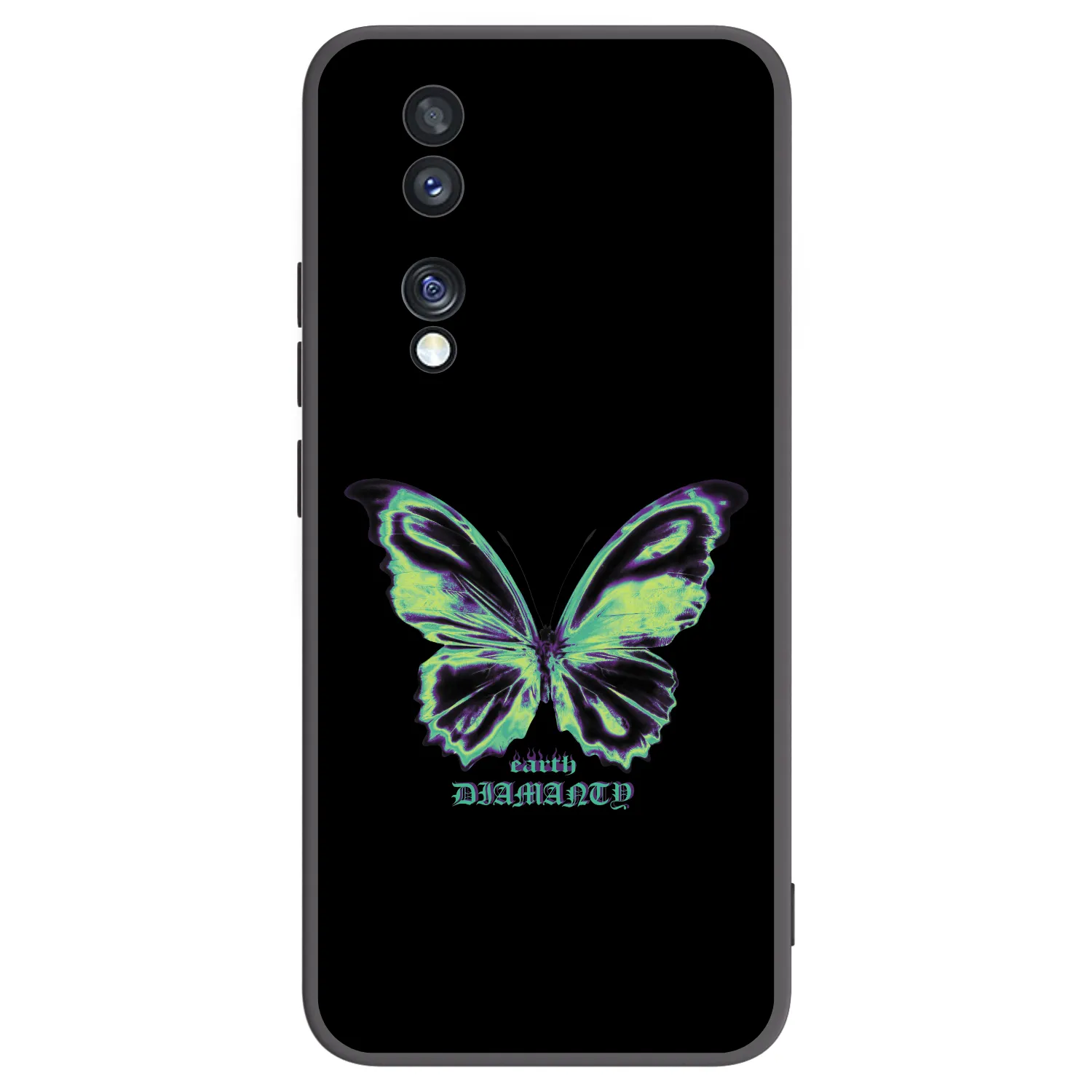 Picasee silikonový černý obal pro Honor 70 - Diamanty Blue