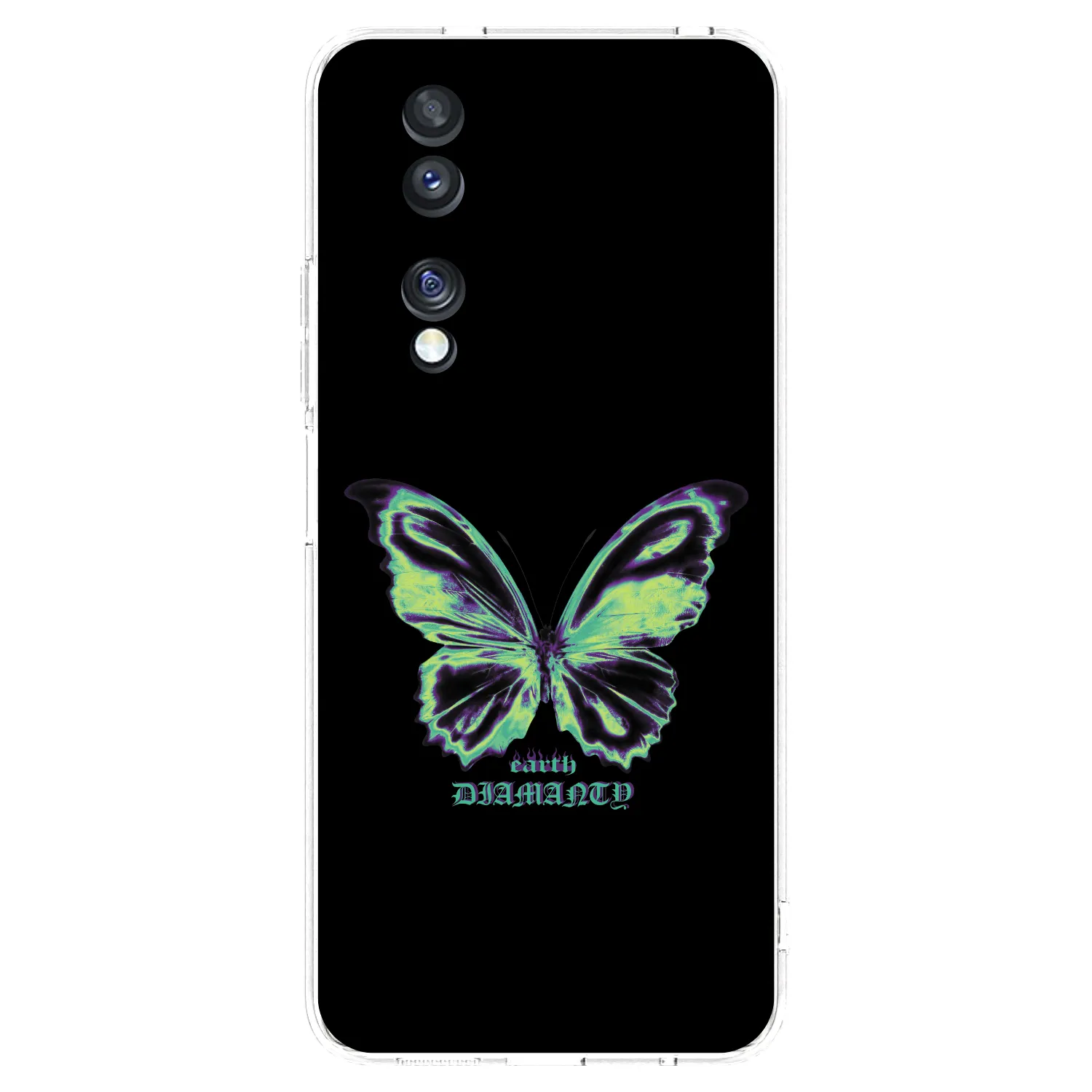 Picasee silikonový průhledný obal pro Honor 70 - Diamanty Blue
