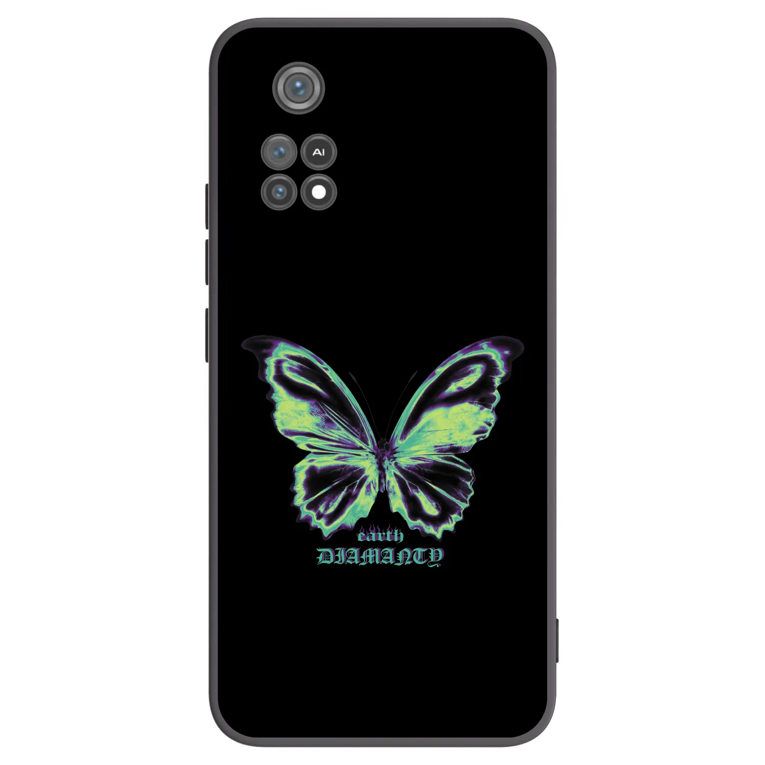 Picasee silikonový černý obal pro Xiaomi Poco M4 Pro - Diamanty Blue