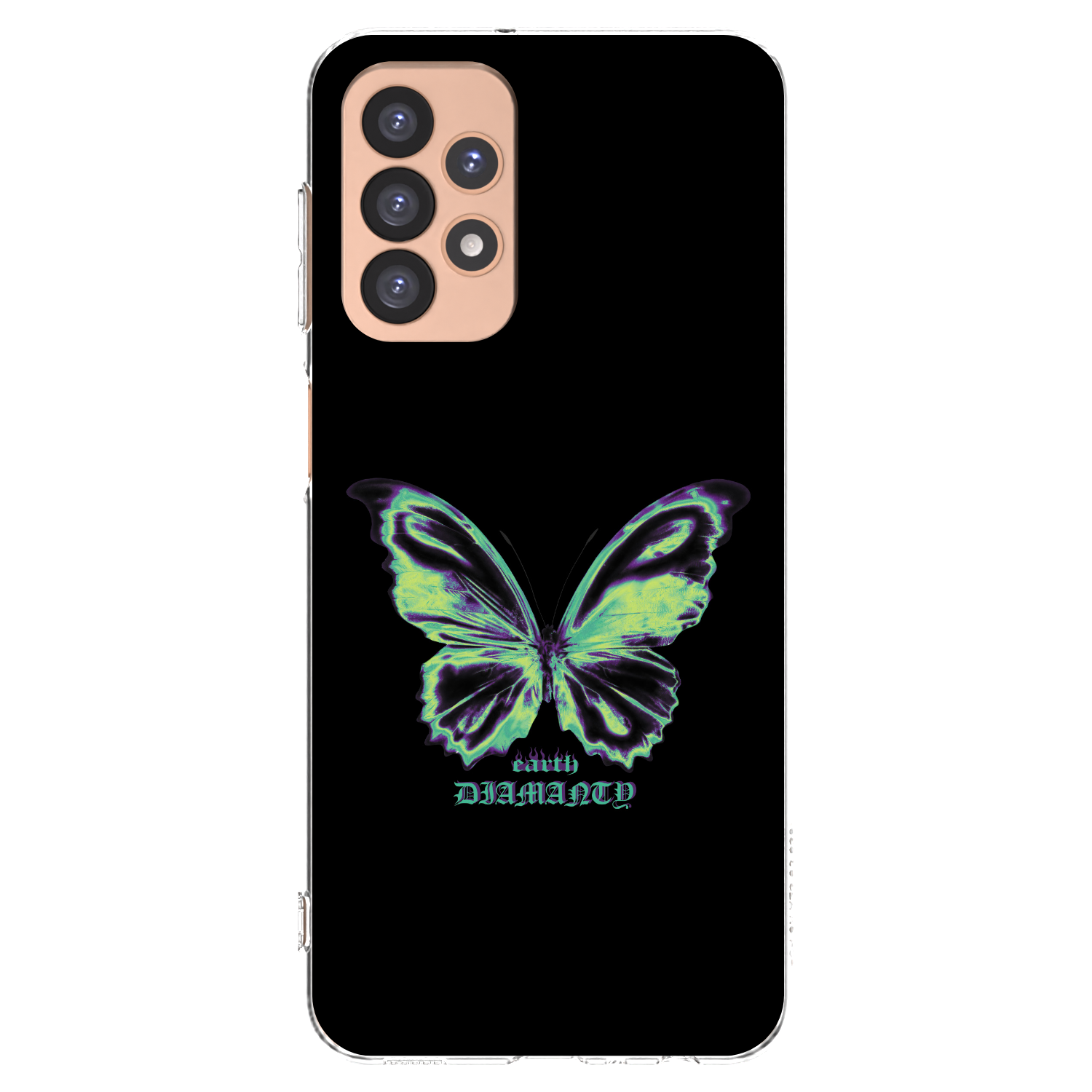 Picasee silikonový průhledný obal pro Samsung Galaxy A23 A236B 5G - Diamanty Blue