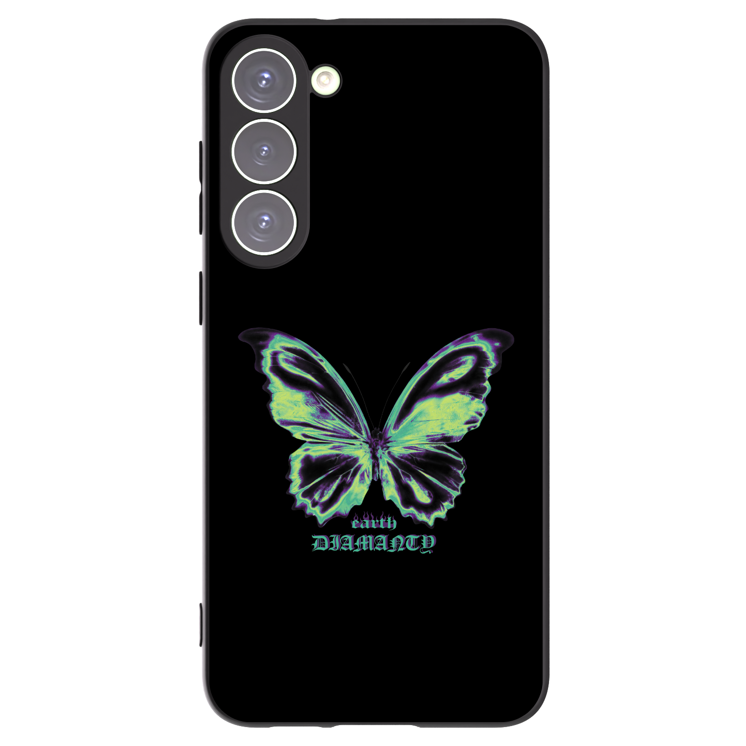 Picasee silikonový černý obal pro Samsung Galaxy S23+ 5G - Diamanty Blue