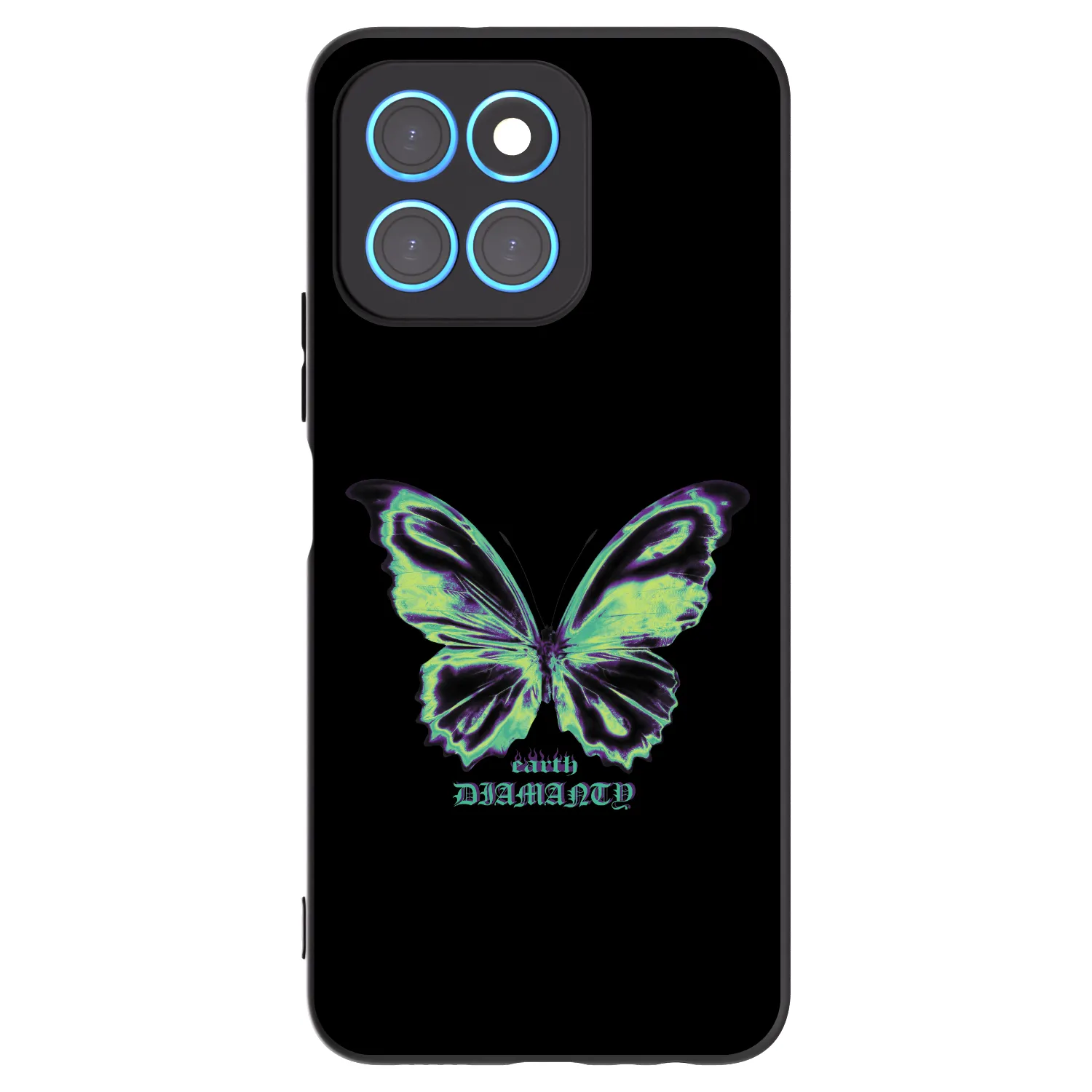 Picasee silikonový černý obal pro Honor X8 5G - Diamanty Blue