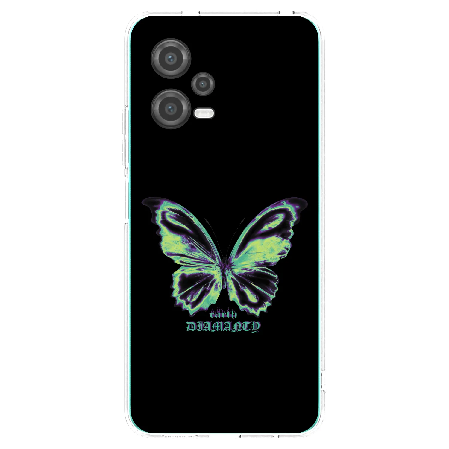 Picasee silikonový průhledný obal pro Xiaomi Poco X5 - Diamanty Blue