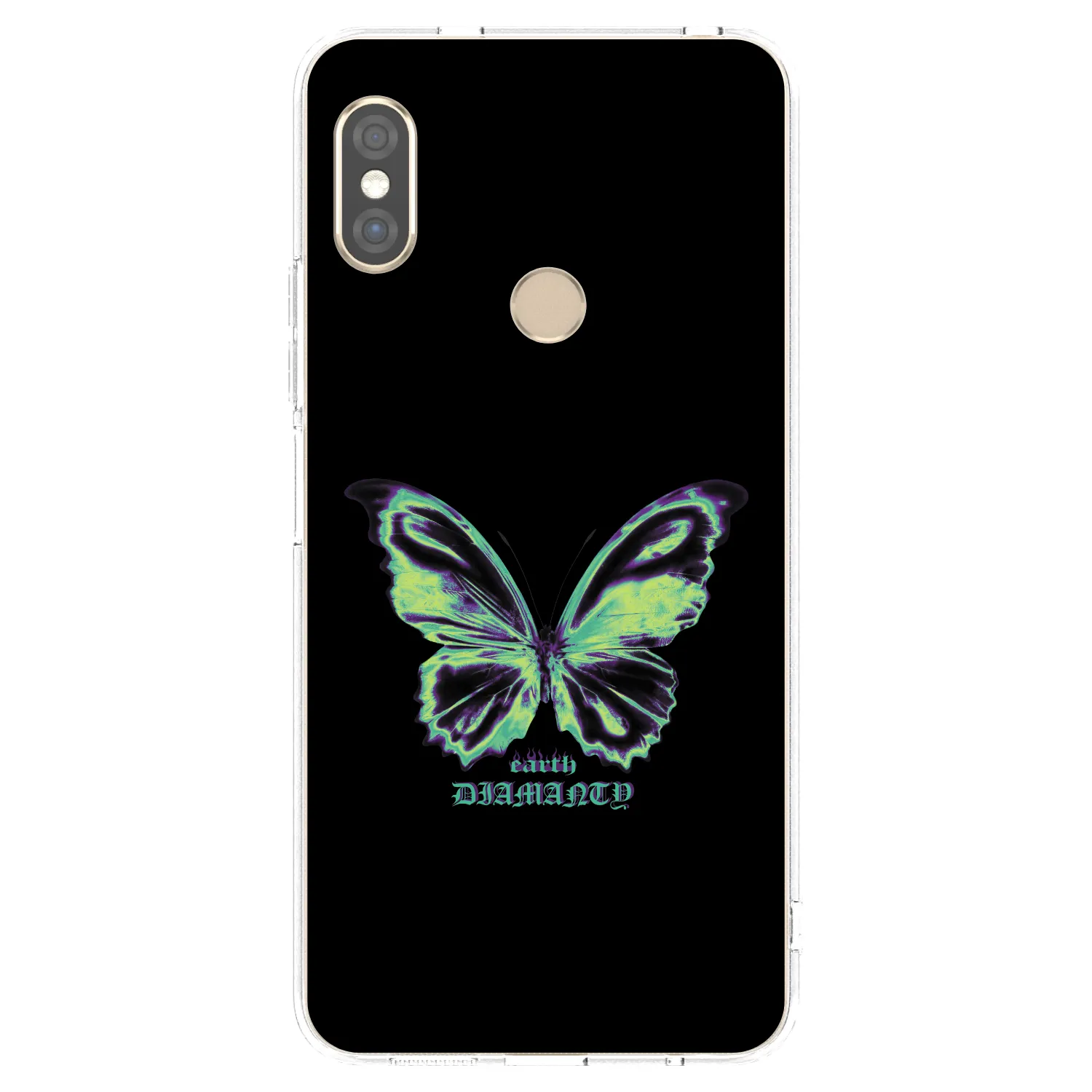 Picasee silikonový průhledný obal pro Xiaomi Redmi Note 5 Global - Diamanty Blue