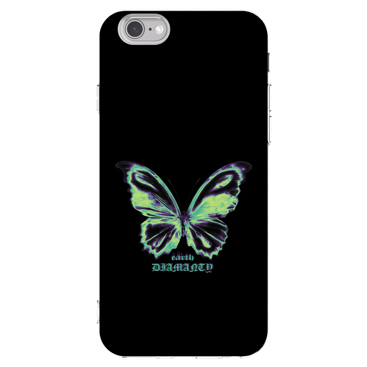 Picasee silikonový průhledný obal pro Apple iPhone 6/6S - Diamanty Blue