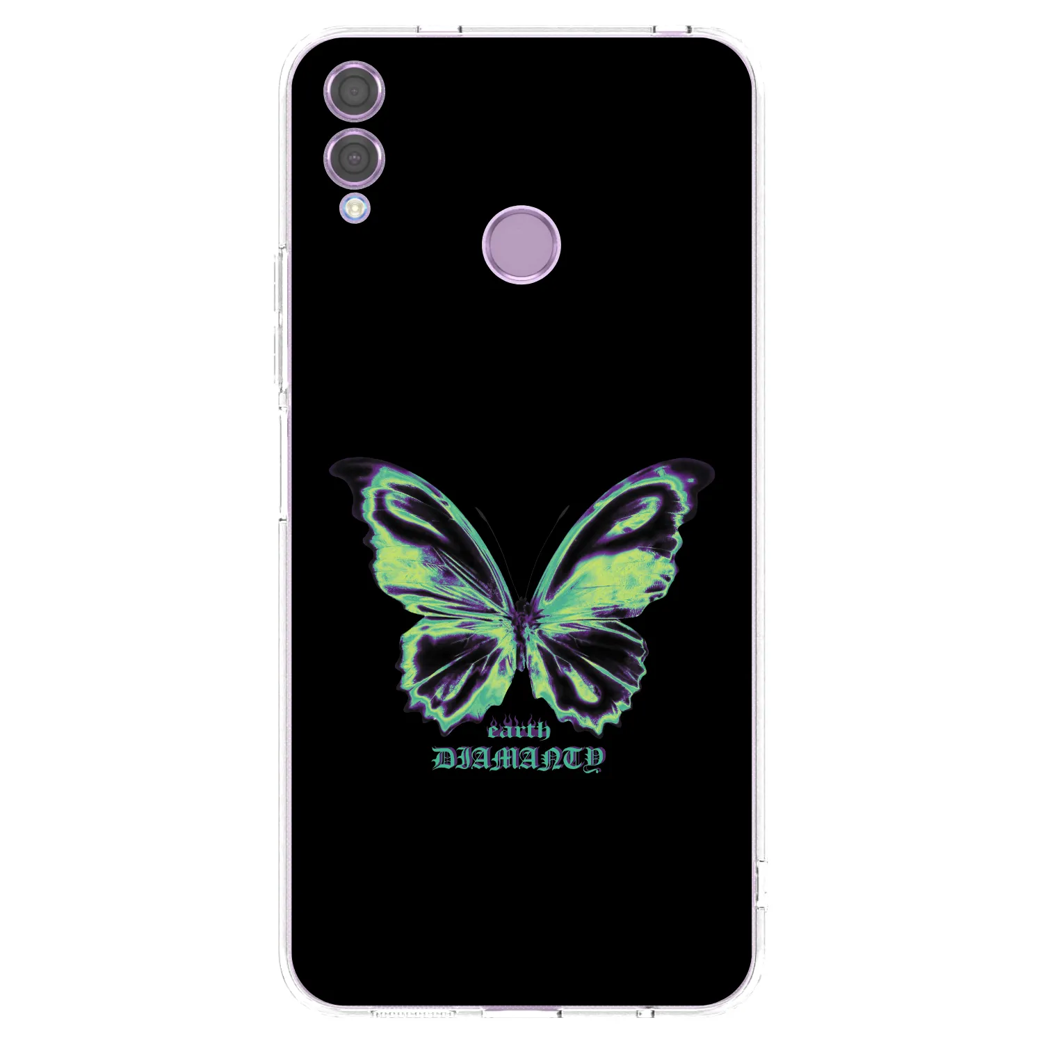 Picasee silikonový průhledný obal pro Honor 8X - Diamanty Blue