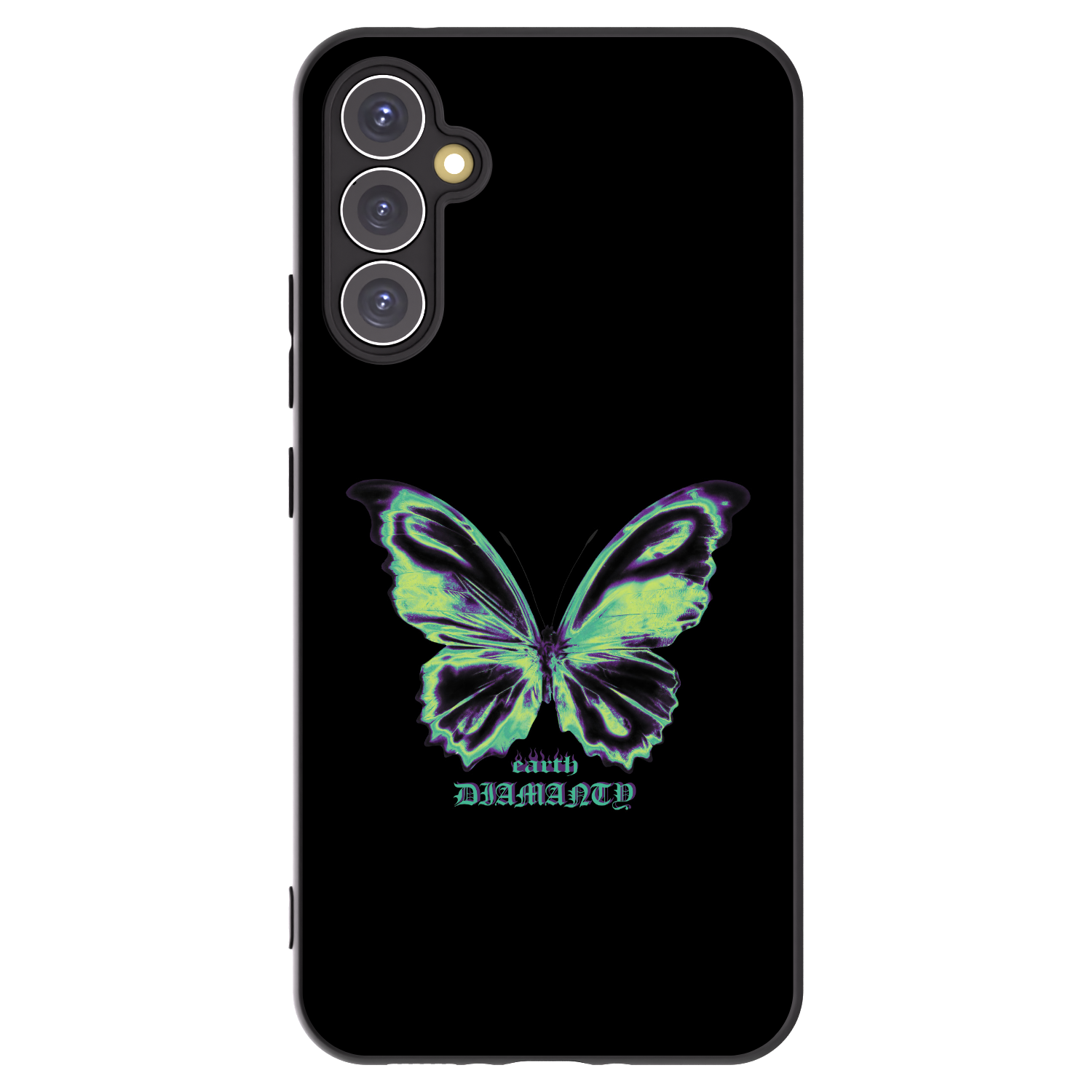 Picasee silikonový černý obal pro Samsung Galaxy A34 5G A346B - Diamanty Blue