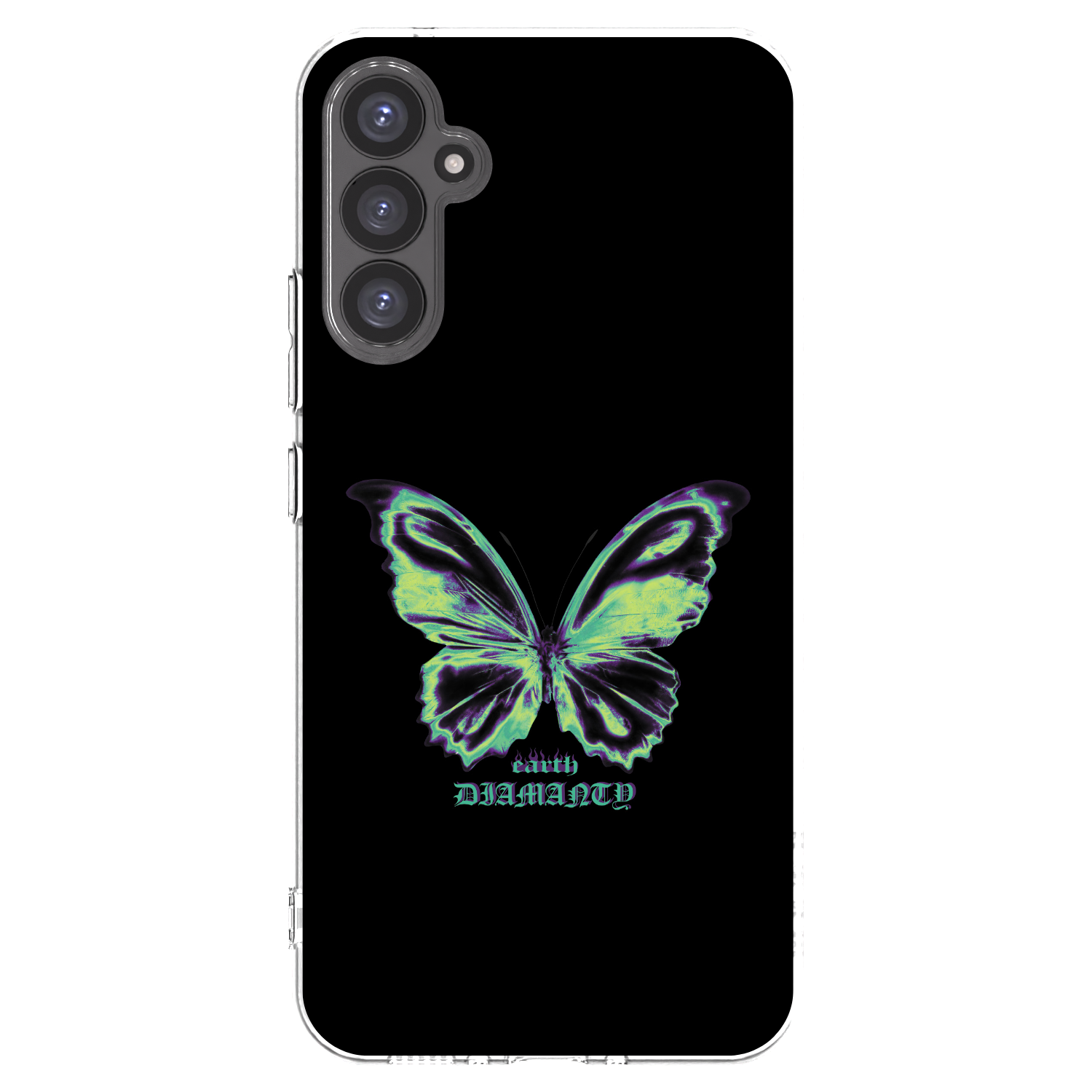 Picasee silikonový průhledný obal pro Samsung Galaxy A34 5G A346B - Diamanty Blue