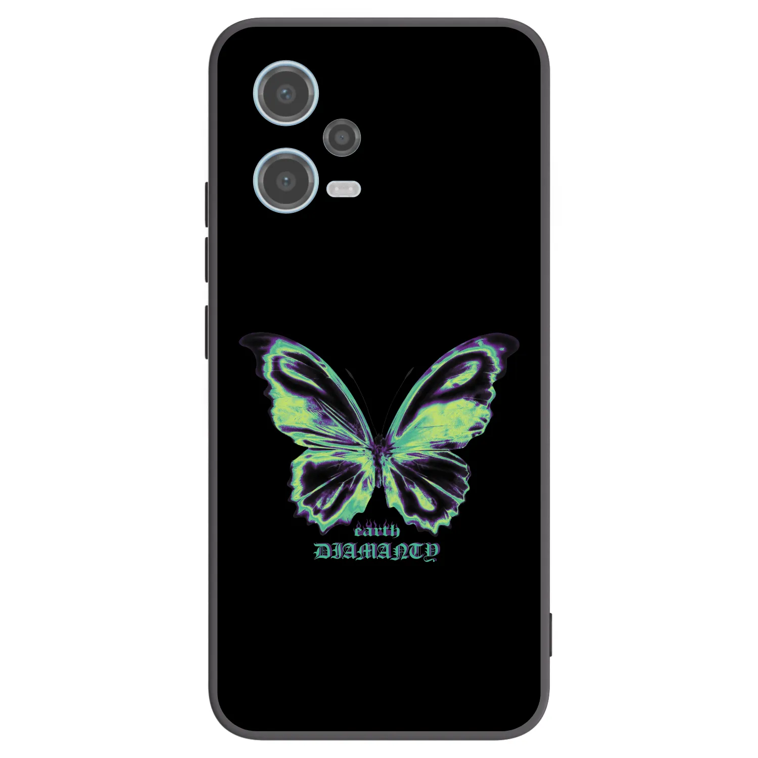 Picasee silikonový černý obal pro Xiaomi Redmi Note 12 5G - Diamanty Blue