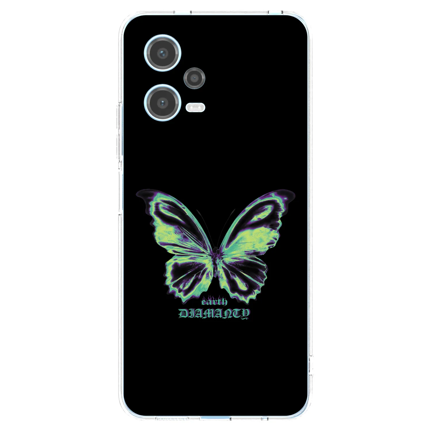Picasee silikonový průhledný obal pro Xiaomi Redmi Note 12 5G - Diamanty Blue