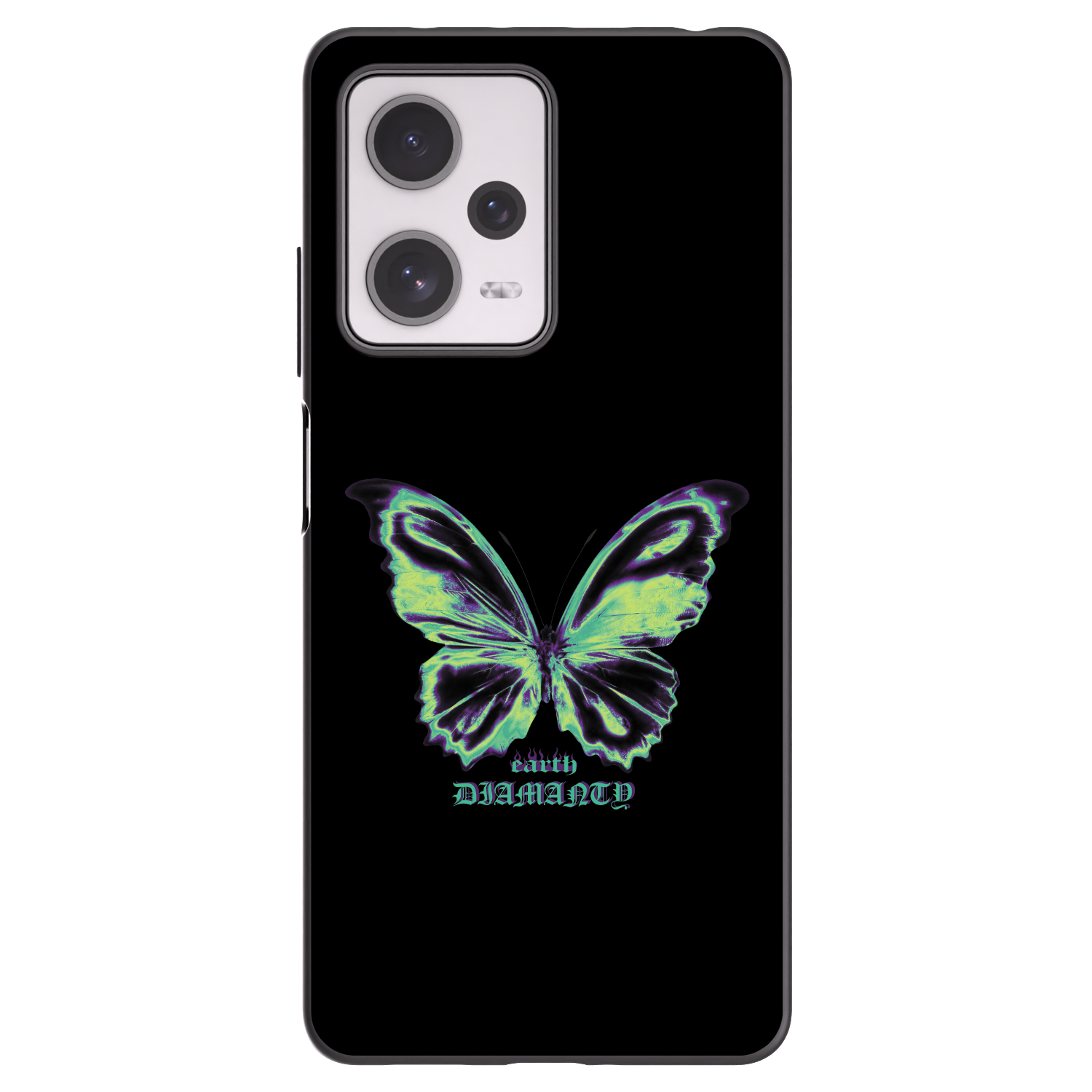 Picasee silikonový černý obal pro Xiaomi Redmi Note 12 Pro+ 5G - Diamanty Blue