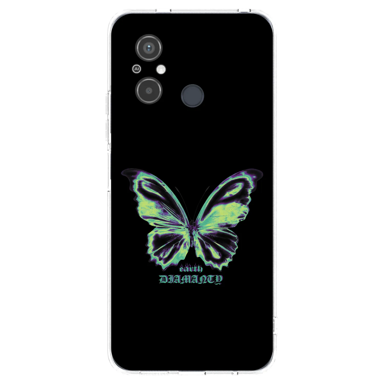 Picasee silikonový průhledný obal pro Xiaomi Redmi 12C - Diamanty Blue