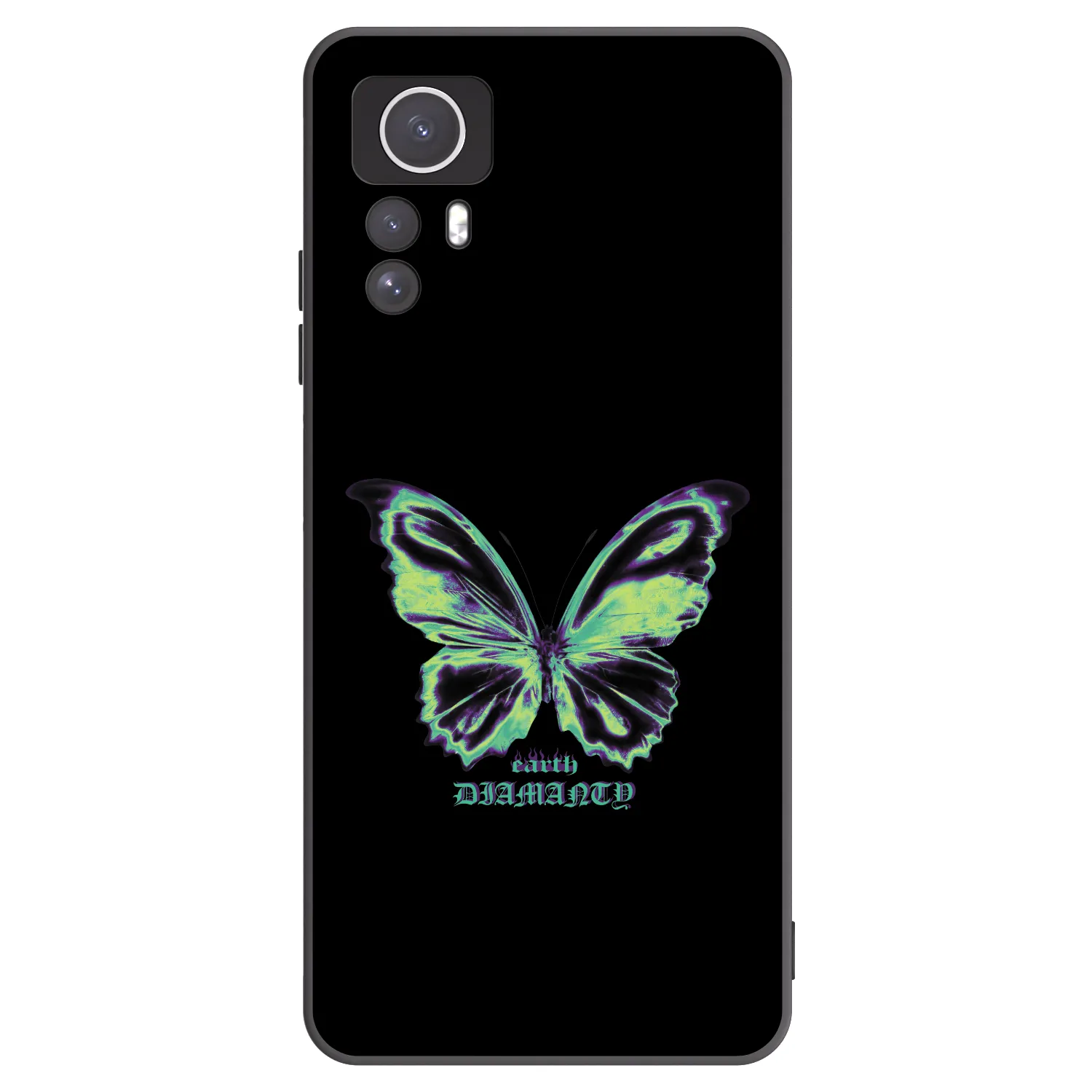 Picasee silikonový černý obal pro Xiaomi Redmi Note 12S - Diamanty Blue