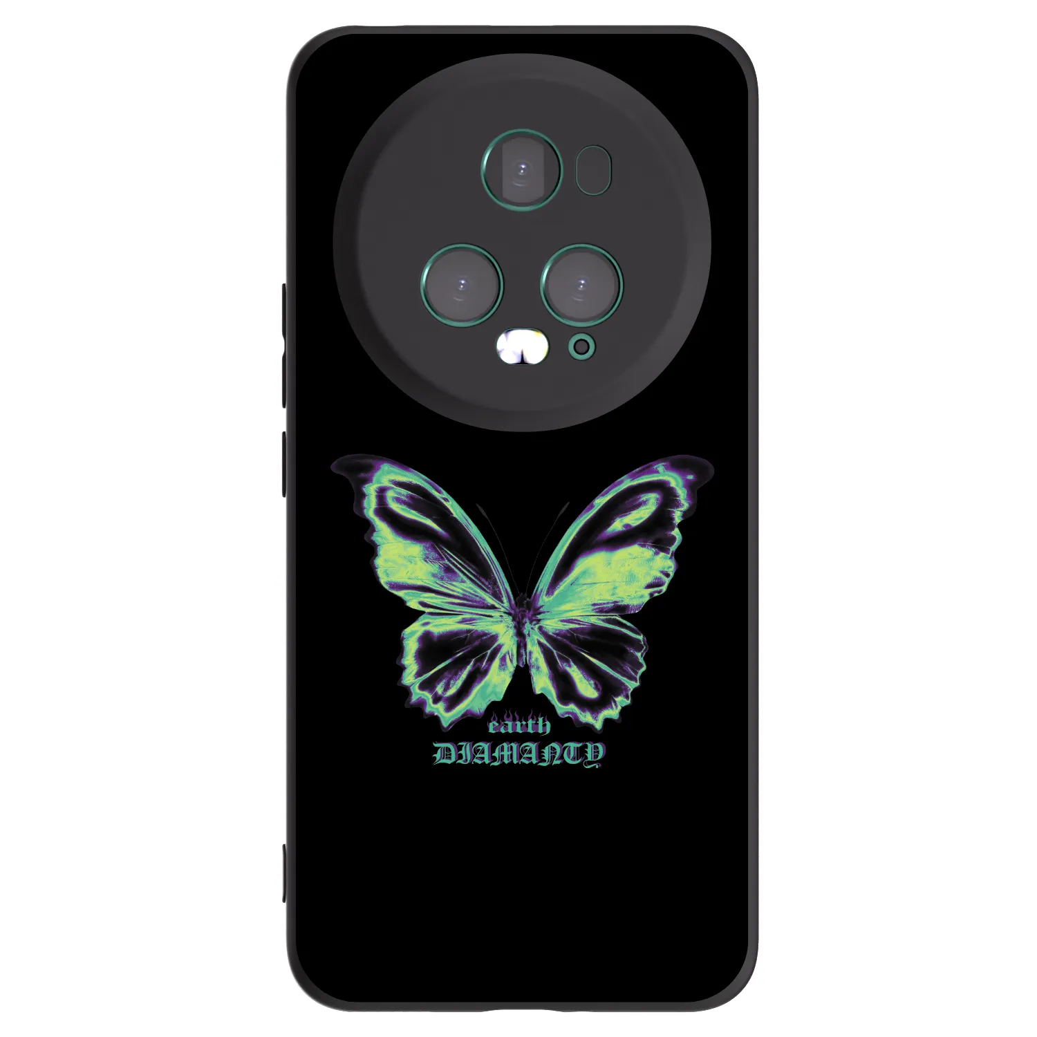 Picasee silikonový černý obal pro Honor Magic5 Pro - Diamanty Blue