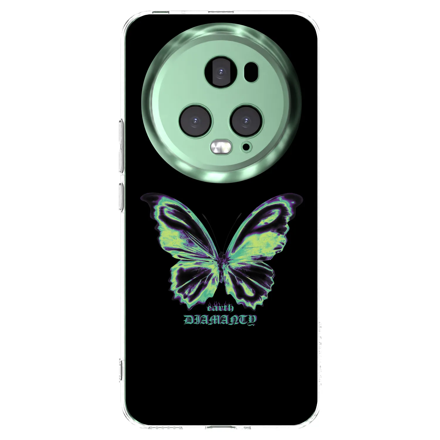 Picasee silikonový průhledný obal pro Honor Magic5 Pro - Diamanty Blue