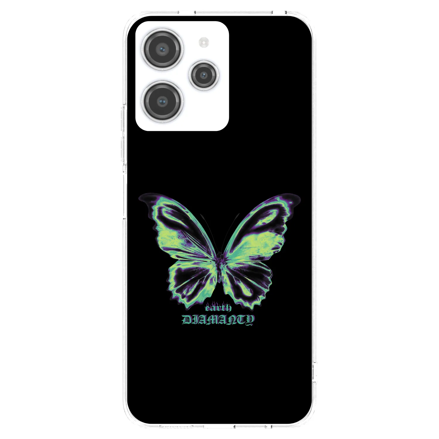 Picasee silikonový průhledný obal pro Xiaomi Redmi 12 4G - Diamanty Blue