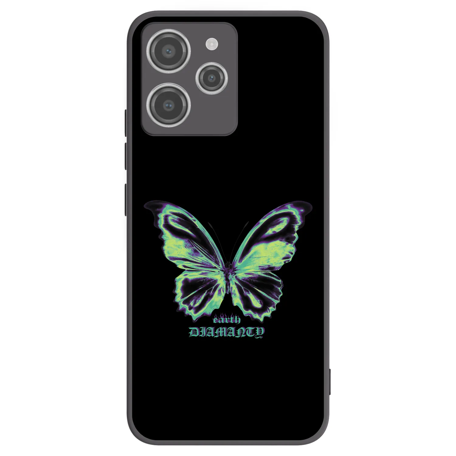 Picasee silikonový černý obal pro Xiaomi Redmi 12 4G - Diamanty Blue