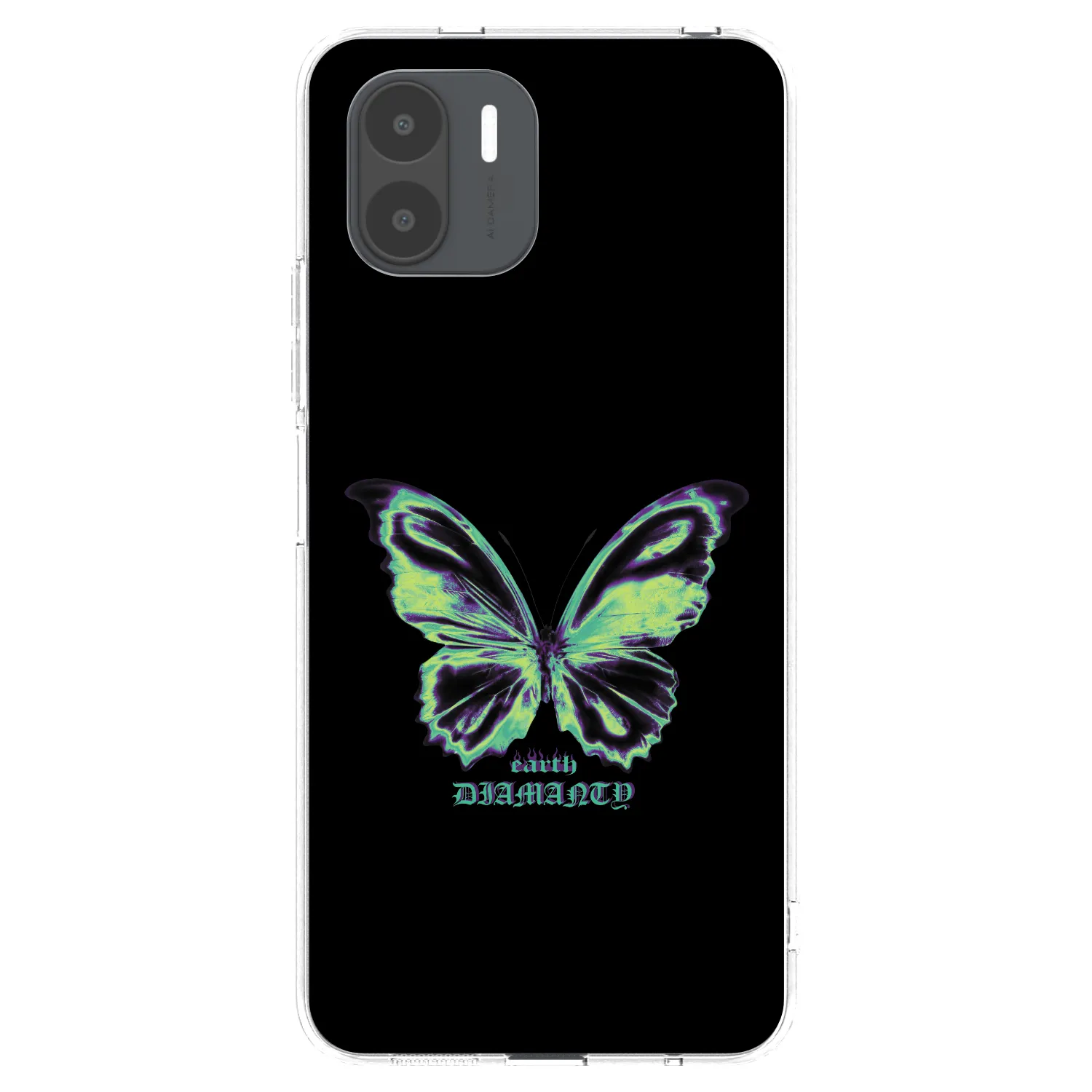 Picasee silikonový průhledný obal pro Xiaomi Redmi A2 - Diamanty Blue