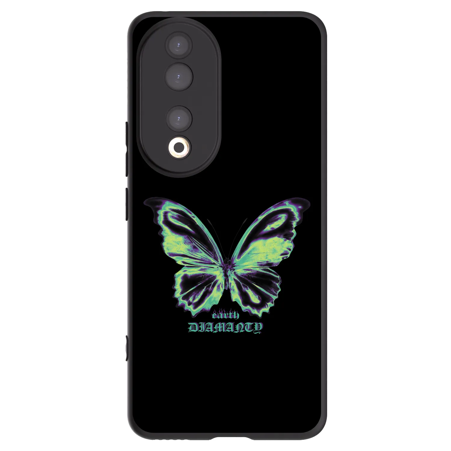 Picasee silikonový černý obal pro Honor 90 5G - Diamanty Blue