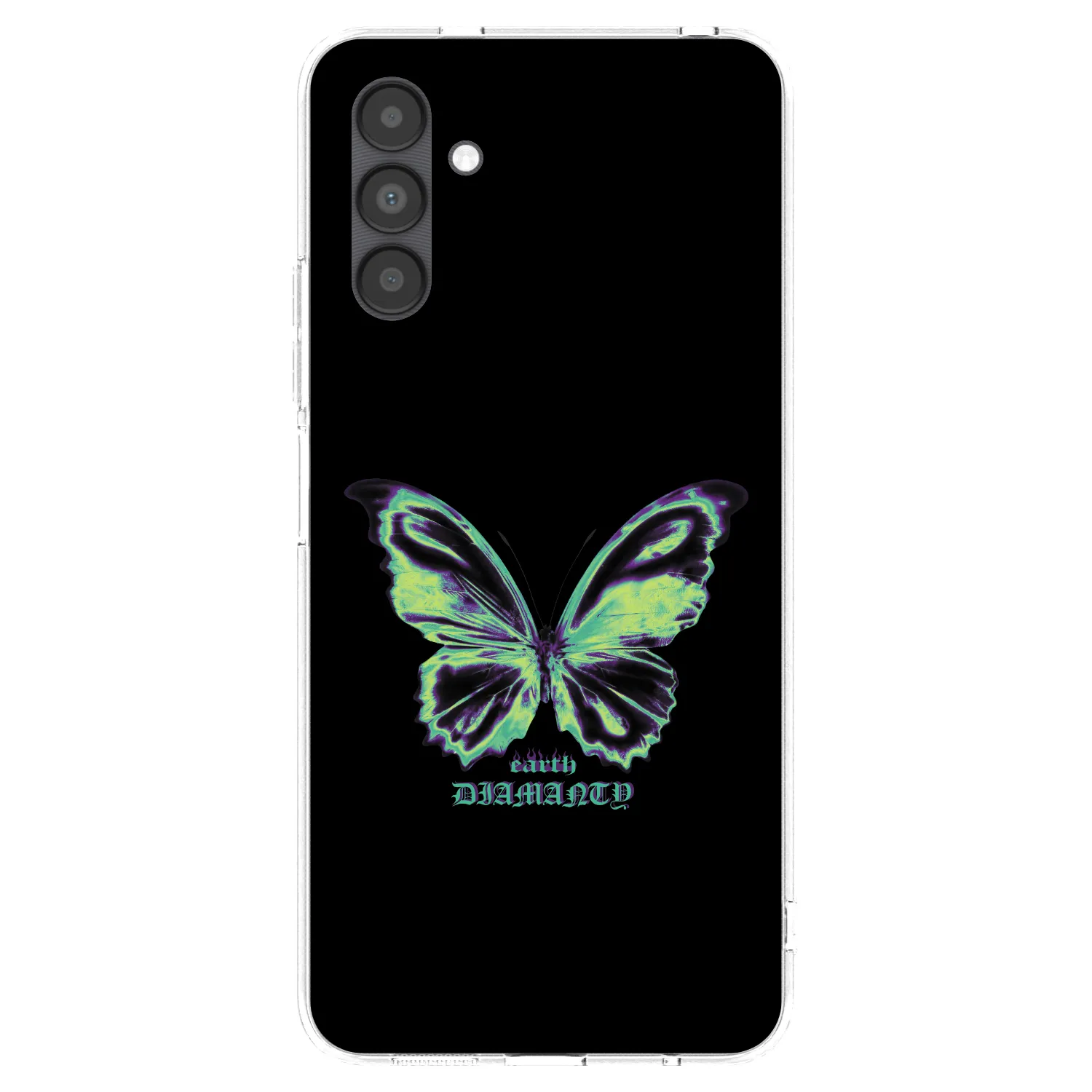 Picasee silikonový průhledný obal pro Samsung Galaxy A04s A047F - Diamanty Blue